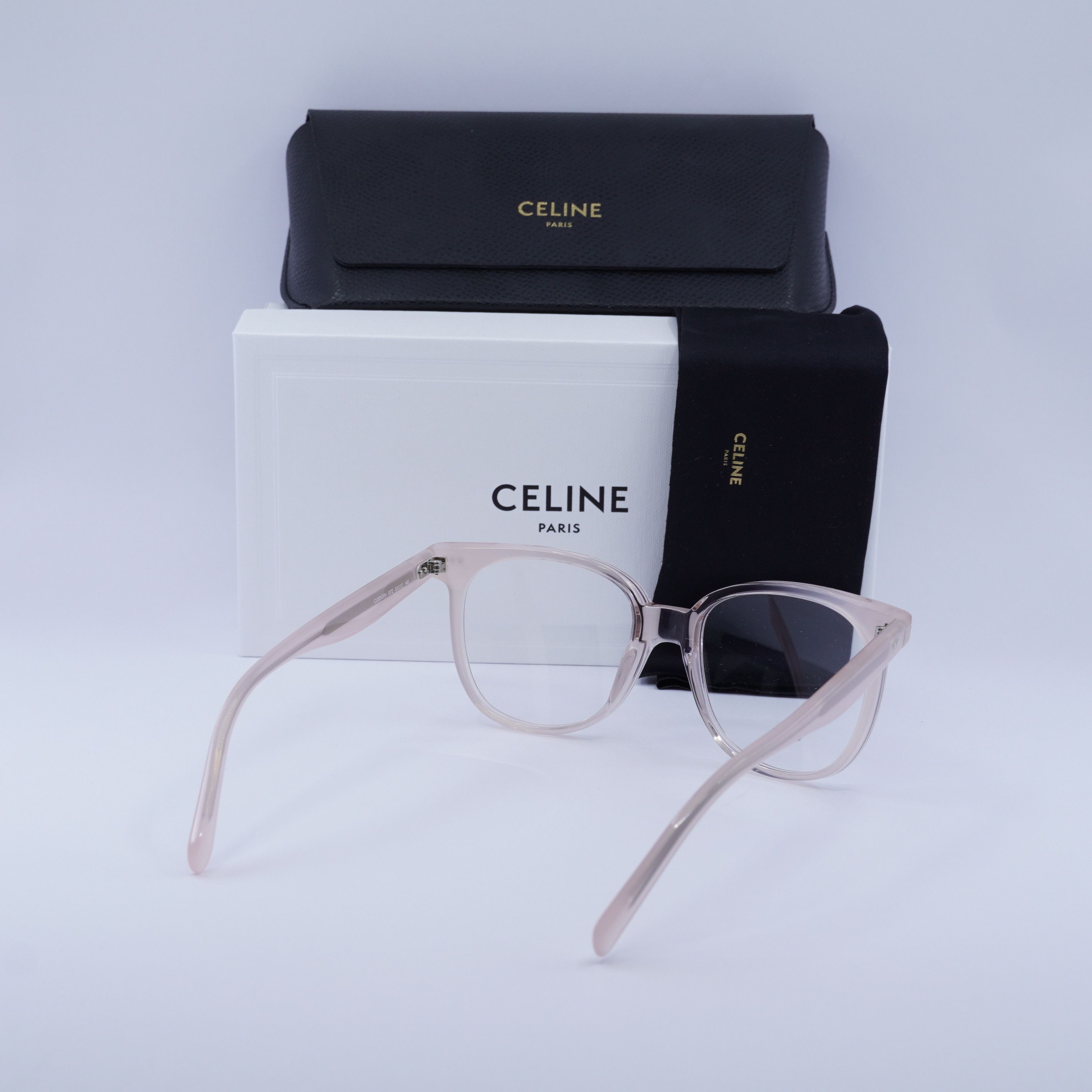Celine Celine CL5010IN 072 Eyeglasses Shiny Rose Pink 53mm Square Size ONE SIZE - 10 Thumbnail