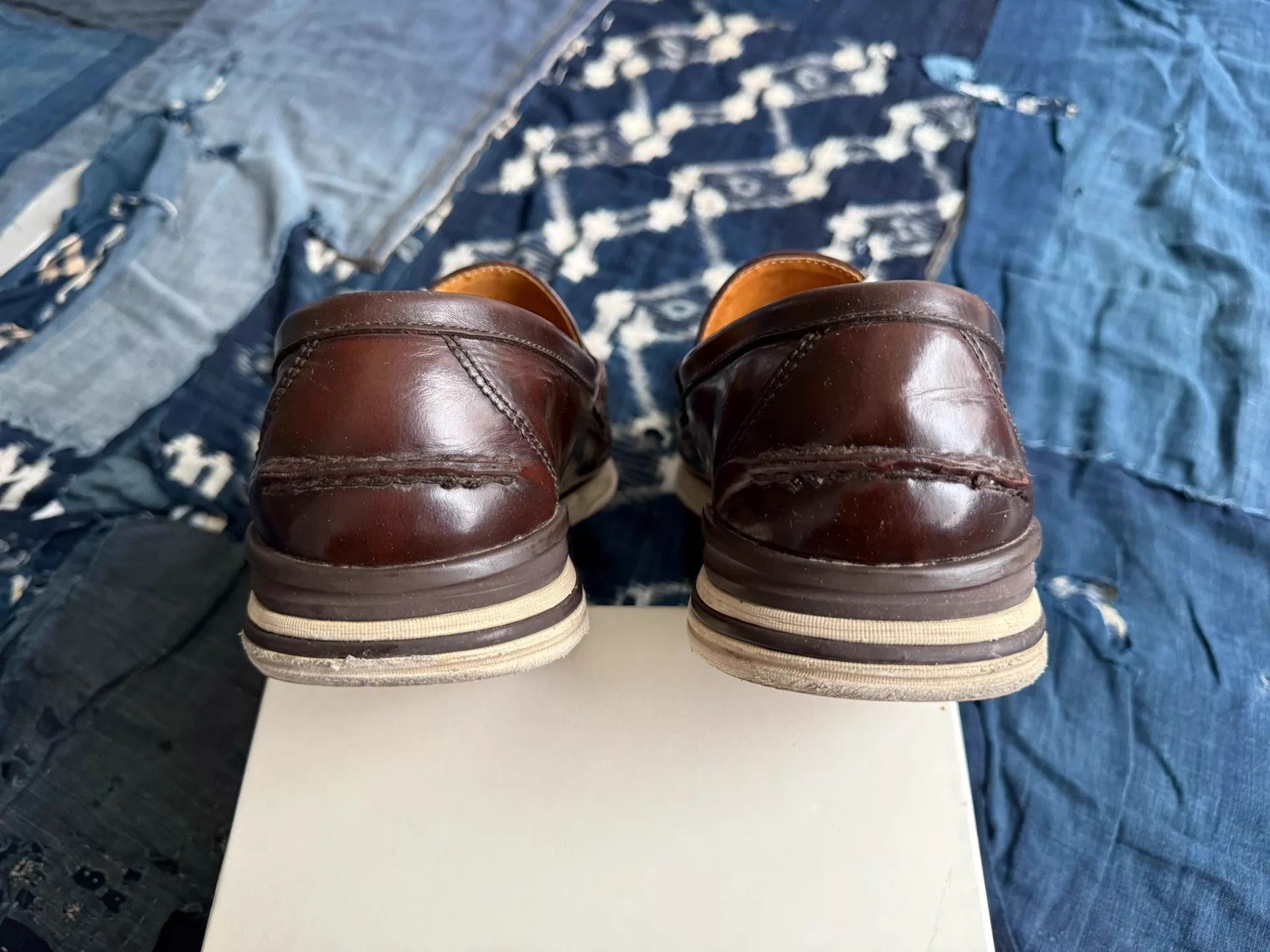 Visvim VISVIM FABRO FOLK Brown Leather Boat Shoes M11 Near Mint Size US 11 / EU 44 - 6 Thumbnail