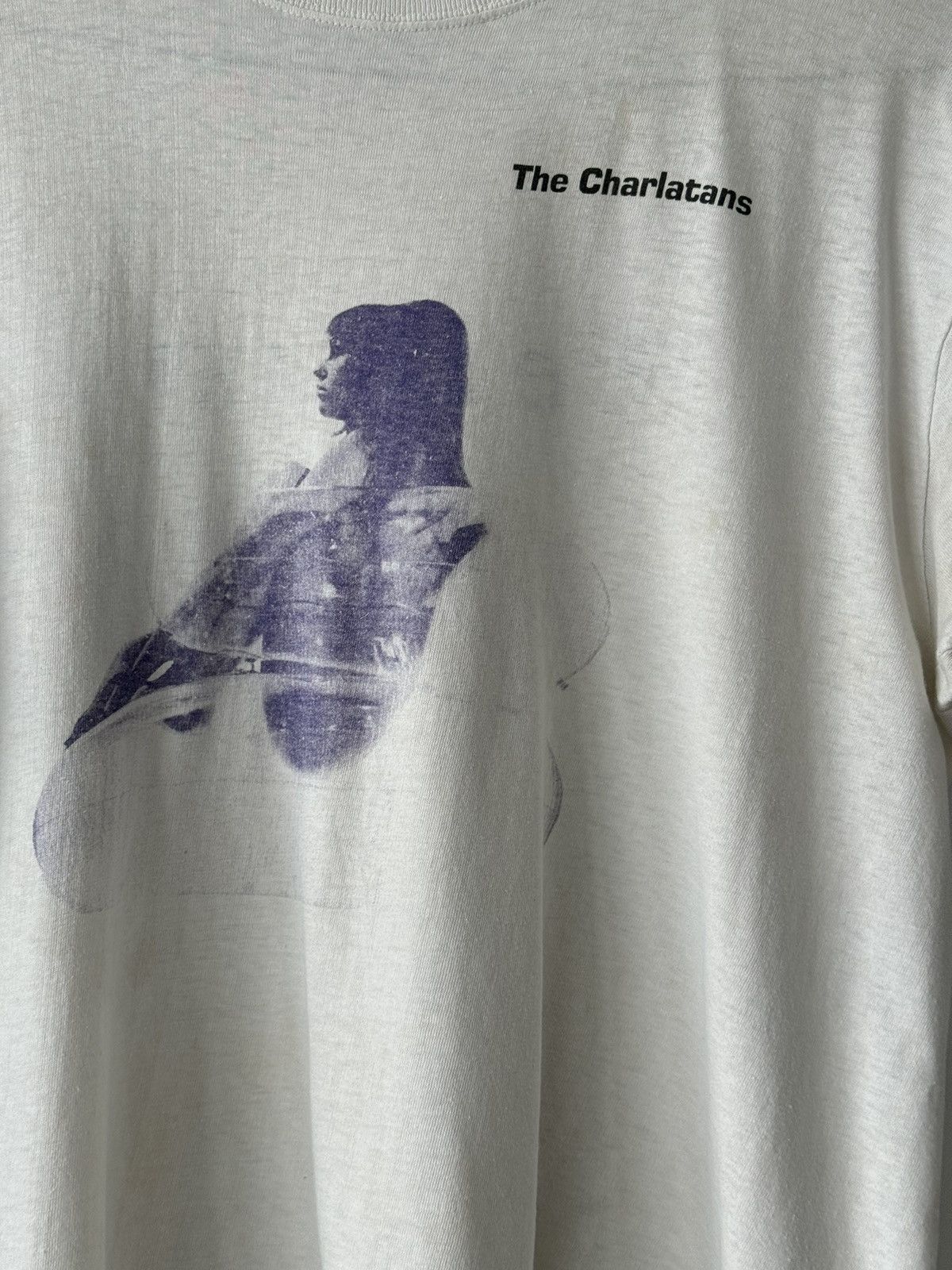 Vintage VINTAGE THE CHARLATANS 1992 WEIRDO TSHIRT THRASHED THIN RARE Size US XL / EU 56 / 4 - 2 Thumbnail