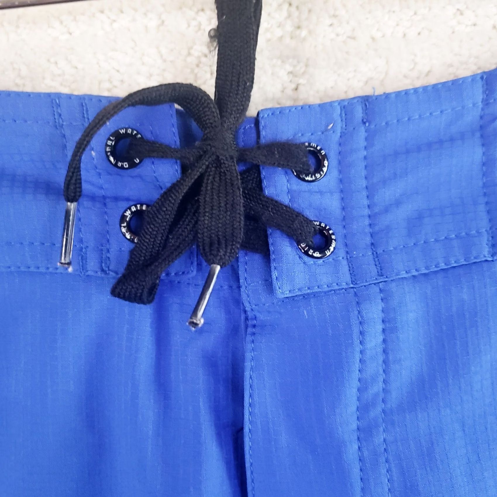 Vintage Waterman Lifeguard Original Men Board Shorts Trunks 32 Blue Polyester Pockets Lifeguard Beach Pool Watersports Medium? Size US 32 / EU 48 - 5 Thumbnail