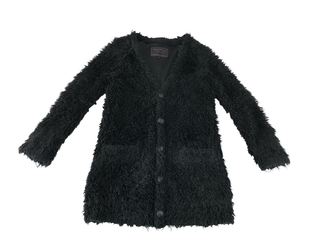 image of Vintage Undercover Aw07-08 Fur Cardigan Designer in Black, Women's (Size Small)