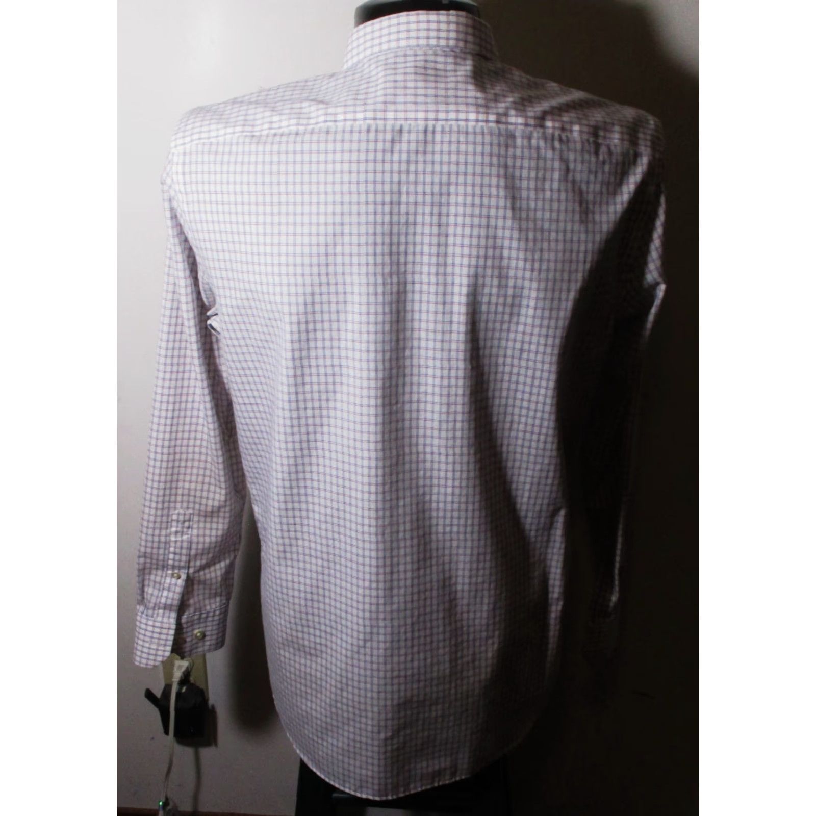 Banana Republic BANANA REPUBLIC White Blue/Pink "Slim Fit" Shirt Men's L Casual Button-Up Long Sleeve - Banana Republic Men Shirt Slim Fit L White Blue/Pink Size US L / EU 52-54 / 3 - 5 Thumbnail