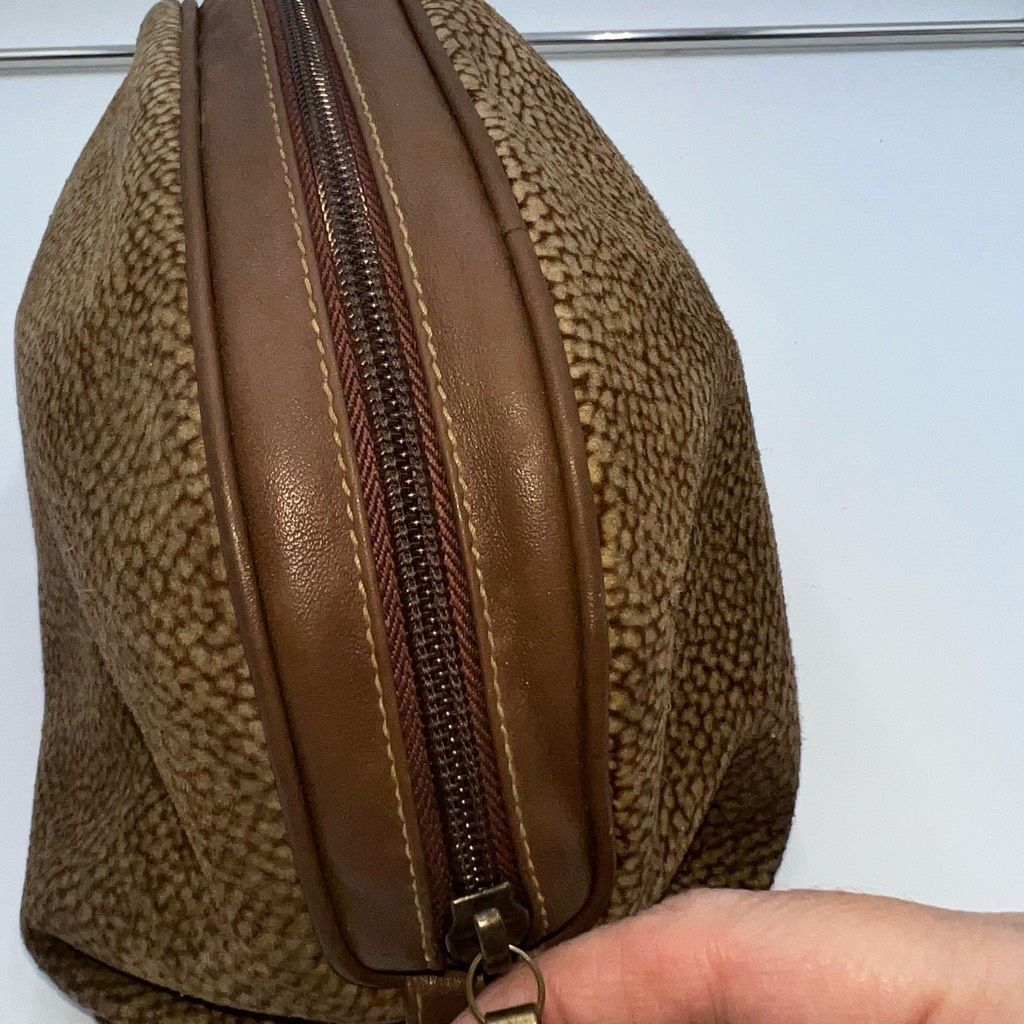 Other BORBONESE Pouch Redwall Quail Pattern Suede x Leather Size ONE SIZE - 4 Thumbnail
