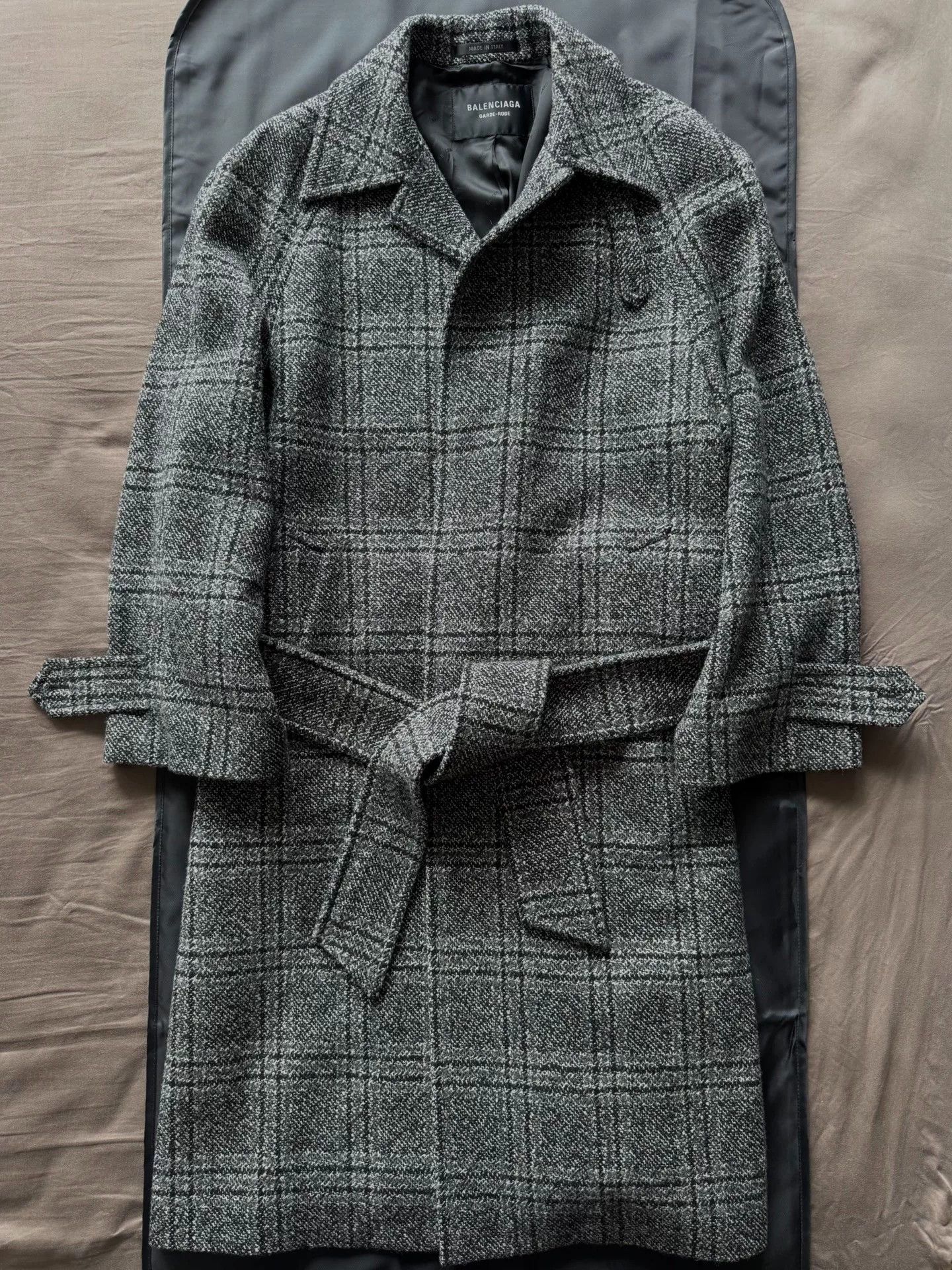 Balenciaga Balenciaga Wool Houndstooth Coat Size S / US 4 / IT 40 - 1 Thumbnail