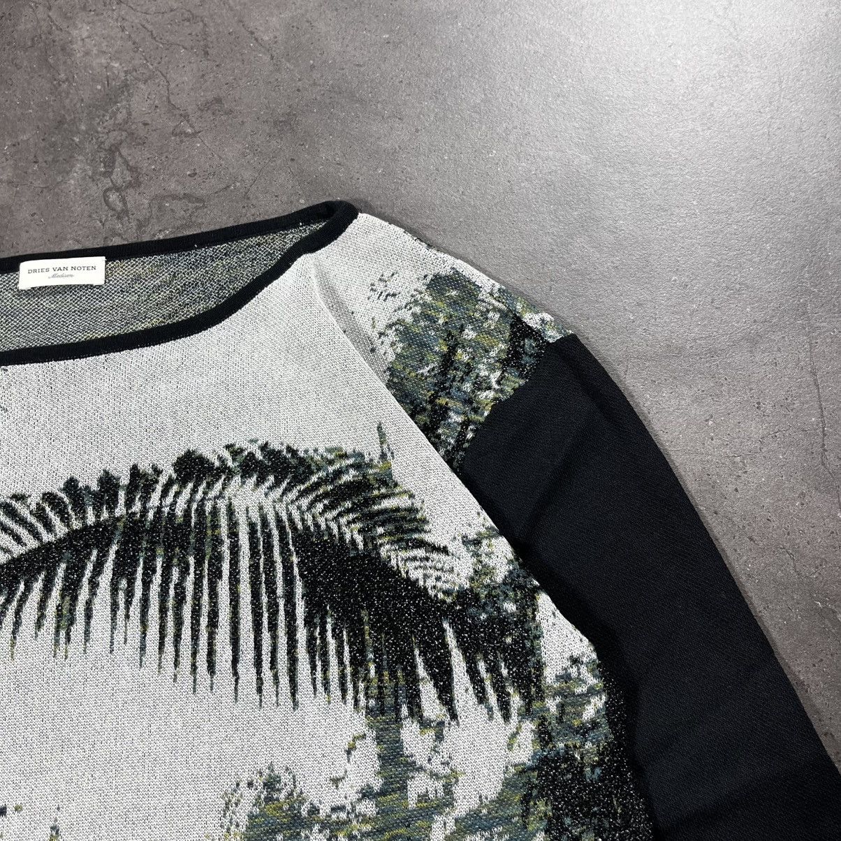 Dries Van Noten Dries Van Noten Floral Print Longsleeve Mesh Top Womens Size US S / EU 44-46 / 1 - 4 Thumbnail