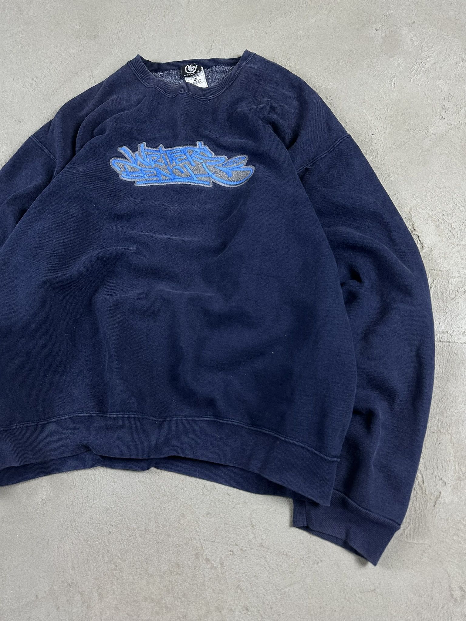 Vintage Vintage Y2k JNCO Style Writers Bench Hiphop Boxy Crewneck Size US XL / EU 56 / 4 - 4 Thumbnail