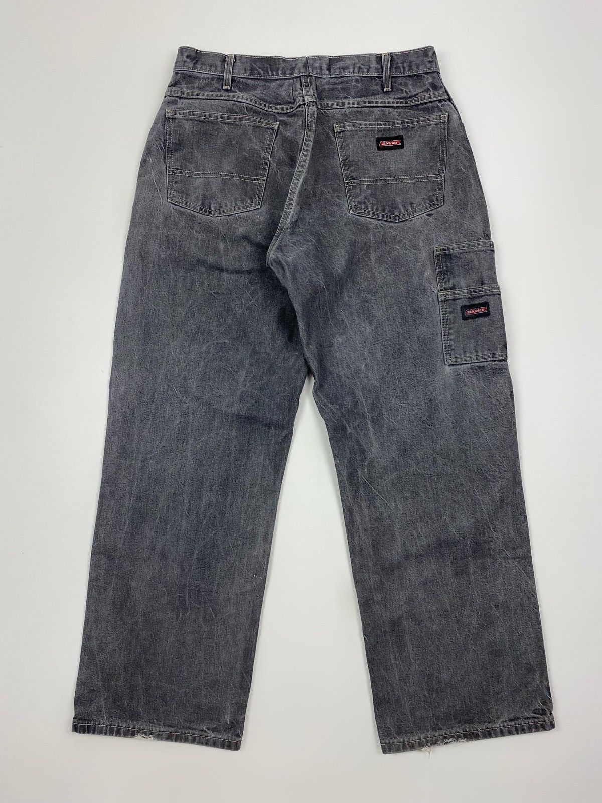 Dickies Dickies Loose Fit Washed Grey Carpenter Denim Pants 34X30 Size US 34 / EU 50 - 8 Thumbnail