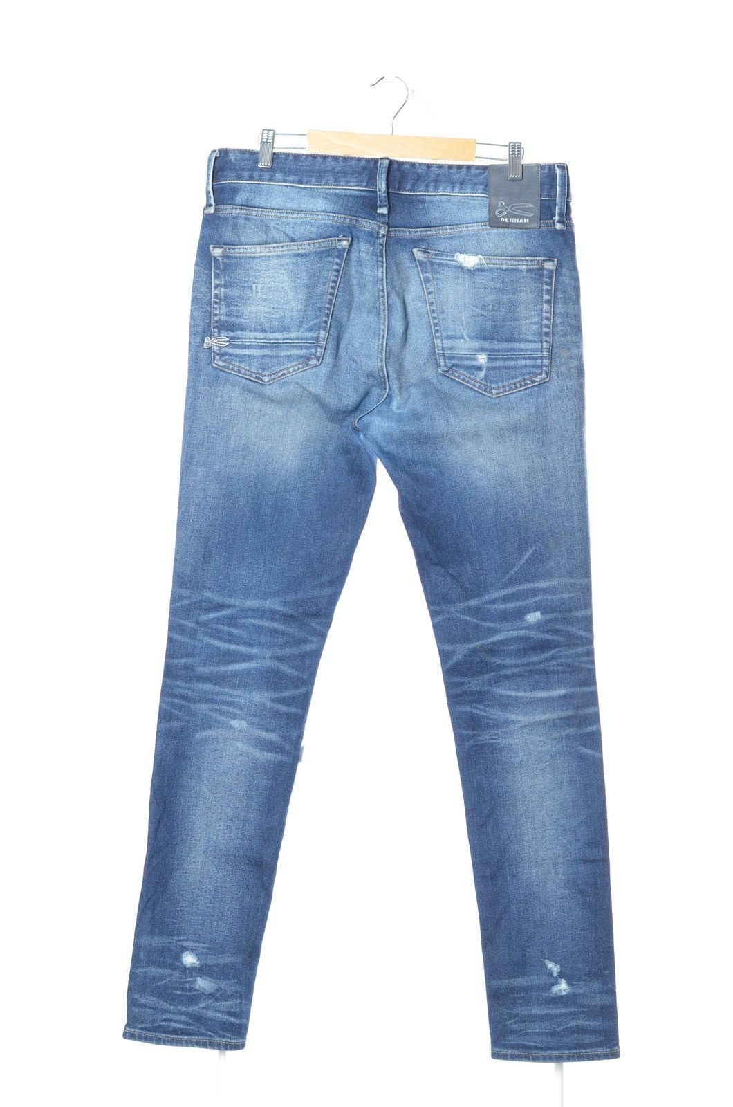 DENHAM Denham Slim Fit Distressed Japanese Denim Jeans size 34 Size US 34 / EU 50 - 2 Thumbnail