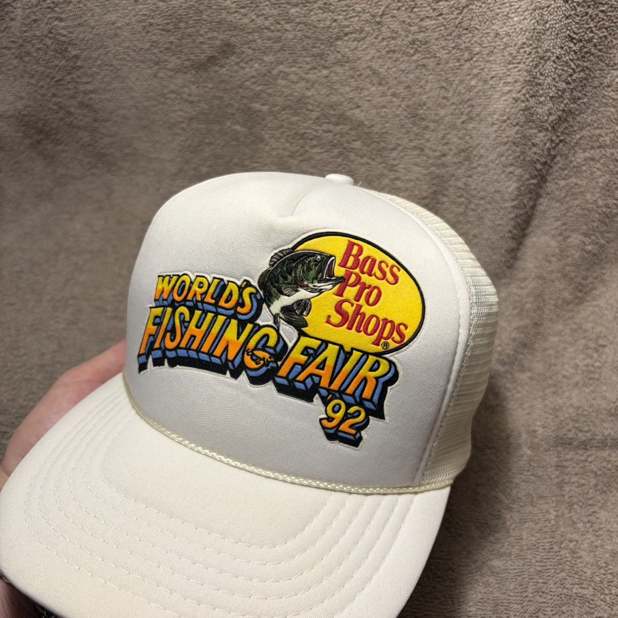 Bass Pro Shops Vintage 90s Bass Pro Shop Fishing Fair SnapBack Trucker Hat Size ONE SIZE - 3 Thumbnail