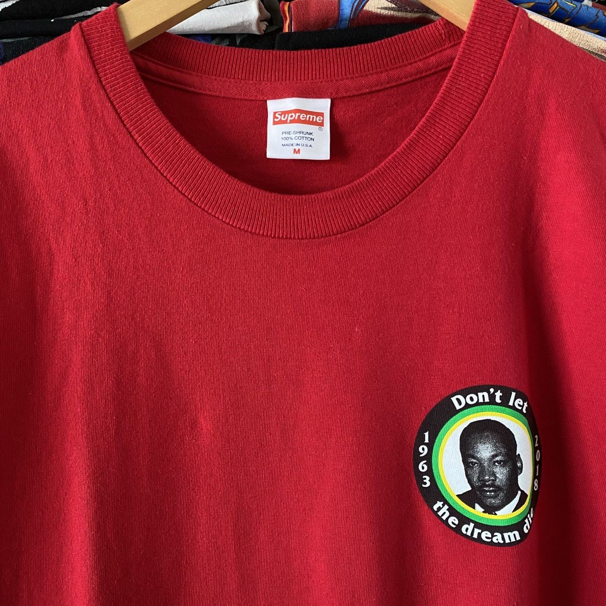 Supreme Supreme MLK I Have A Dream T-Shirt Red 2018 Size US M / EU 48-50 / 2 - 2 Thumbnail