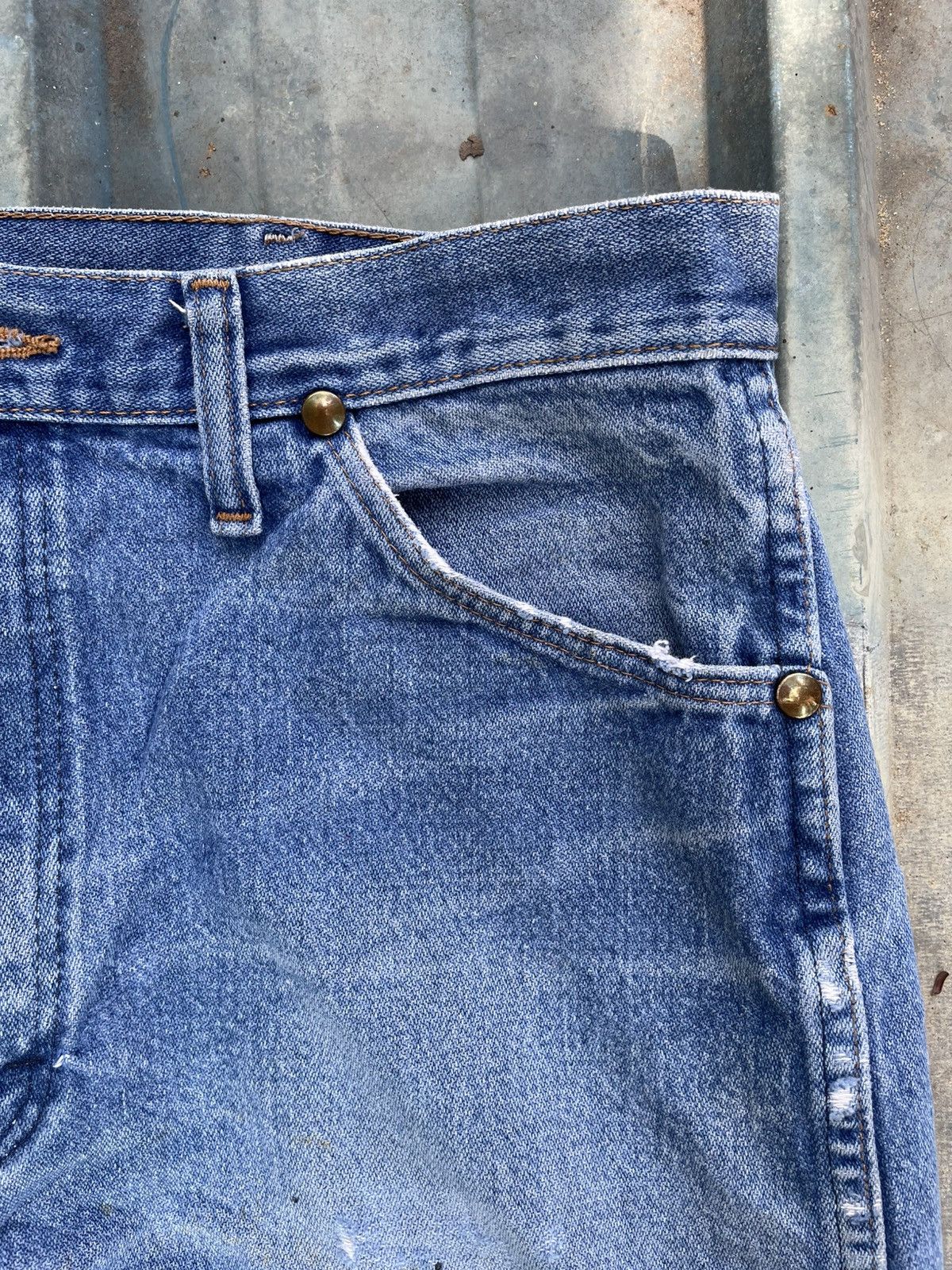 Japanese Brand × Vintage Y2K Wragler Distressed Denim – Rare Size Vintage Size US 32 / EU 48 - 4 Thumbnail
