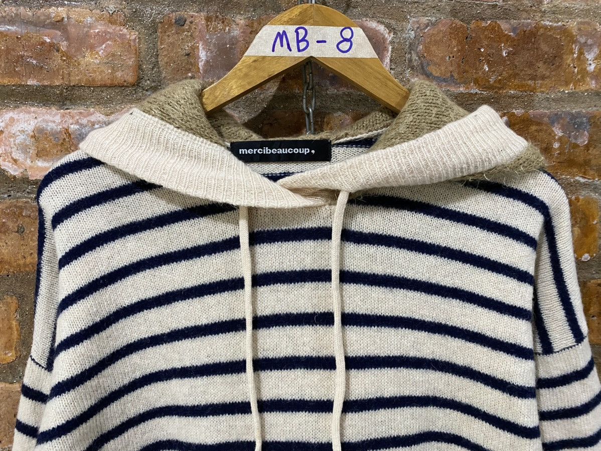 Ne-Net 2000s Pop Stripe wool and fringe hoodie Size M / US 6-8 / IT 42-44 - 3 Thumbnail