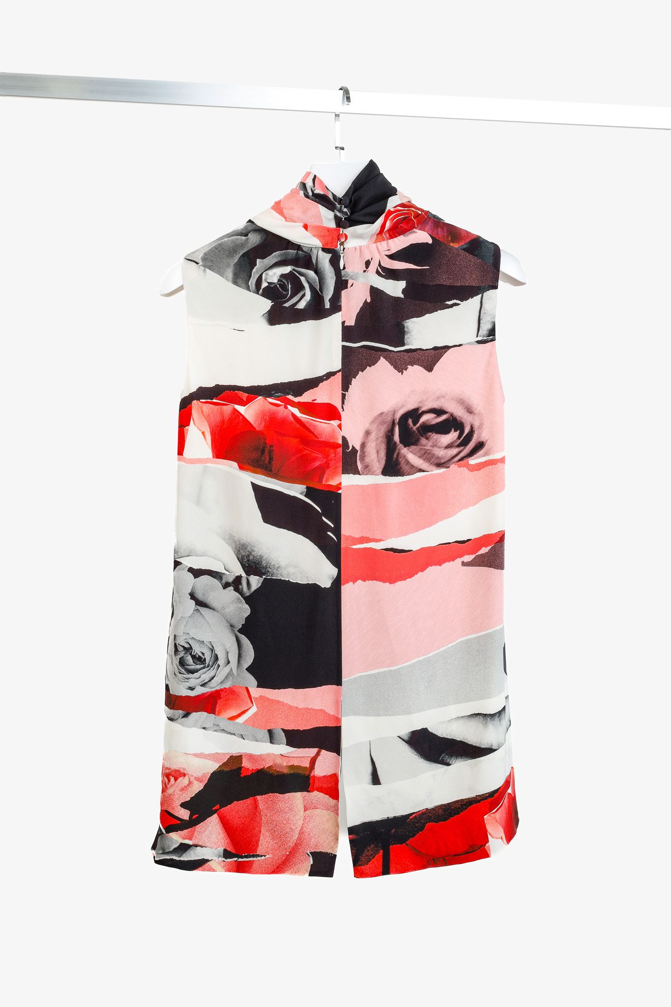 Alexander McQueen Alexander McQueen PF/19 Torn Floral Silk Tank Size S / US 4 / IT 40 - 2 Thumbnail
