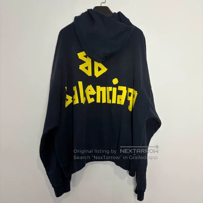 Balenciaga Balenciaga Logo letter print hooded sweatshirt Size US S / EU 44-46 / 1 - 2 Thumbnail