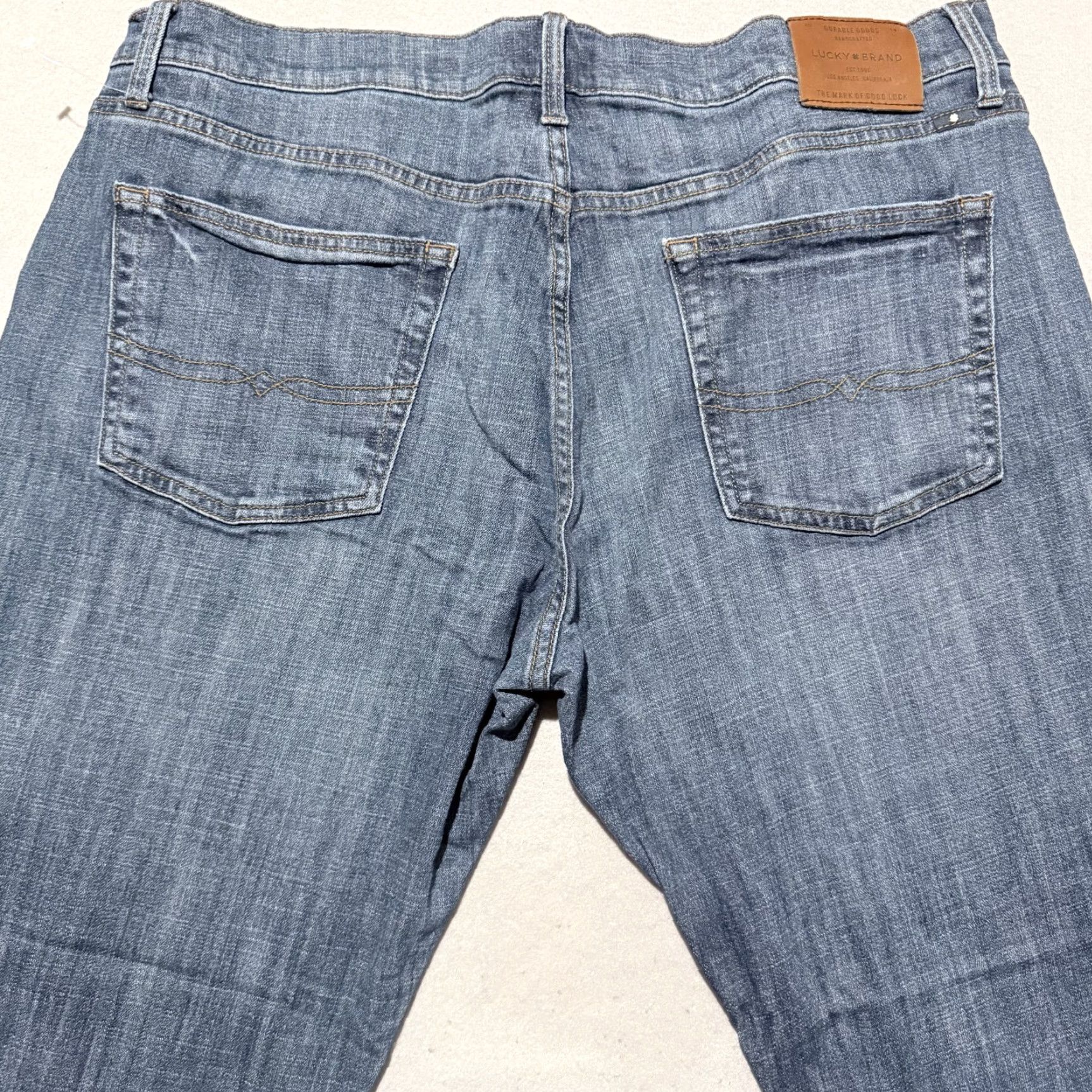 Lucky Brand Lucky Brand 221 Original Straight Jeans Men Blue Denim Mid Rise 40x30 Pockets- 40x30 Size US 40 / EU 56 - 4 Thumbnail
