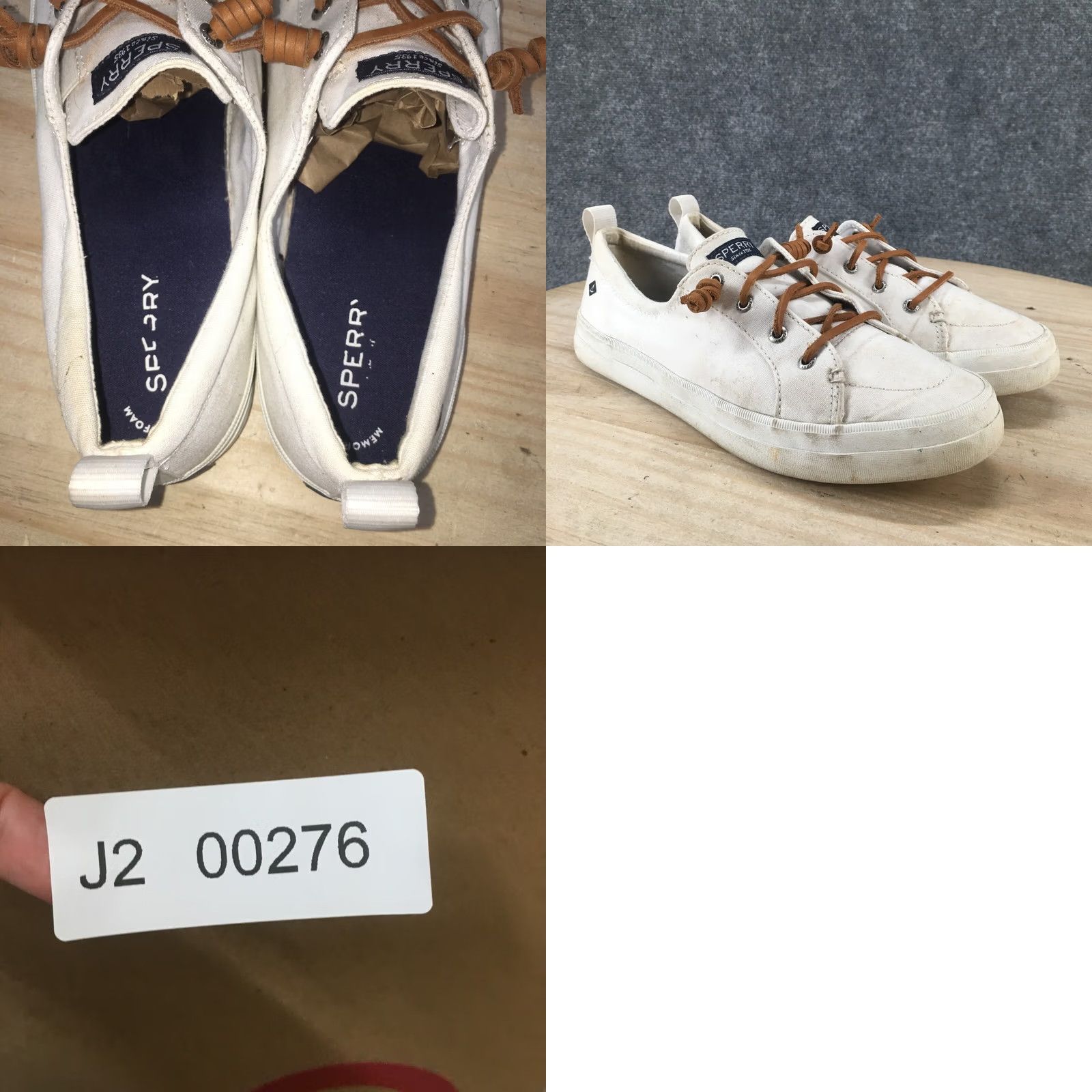 Sperry Sperry Top Sider Sneaker Womens 9.5 White Pier Wave Lace Up Casual STS81903 Size L / US 10 / IT 46 - 10 Thumbnail