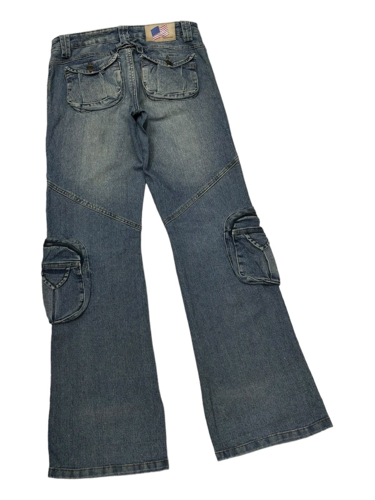 If Six Was Nine FLARE SiCK TACTICAL 3D MULTI POCKET CARGO PANTS PANTOMIME Size US 32 / EU 48 - 6 Thumbnail
