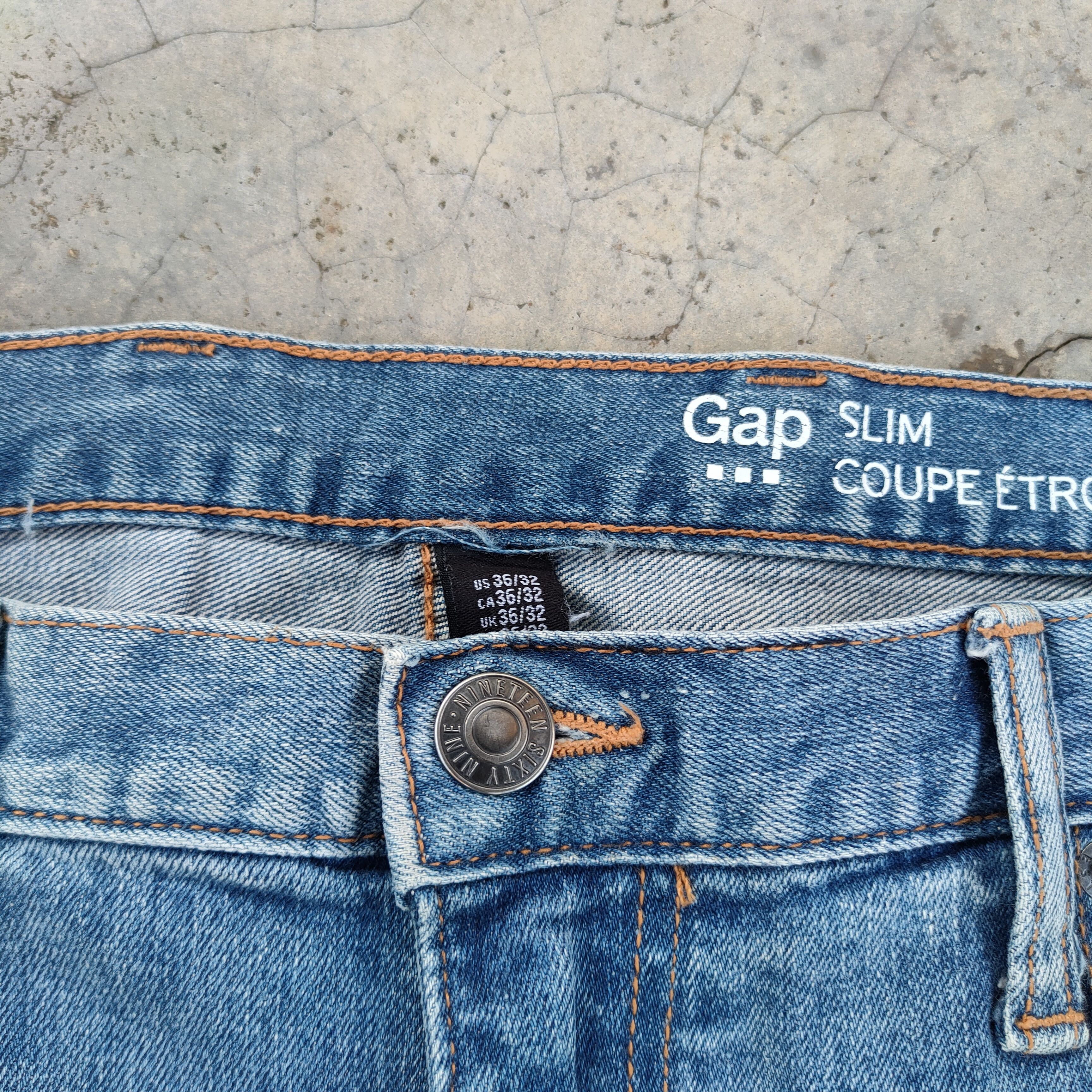 Gap VINTAGE GAP SKINNY FADED DISTRESSED JEANS PANTS Size US 36 / EU 52 - 5 Thumbnail