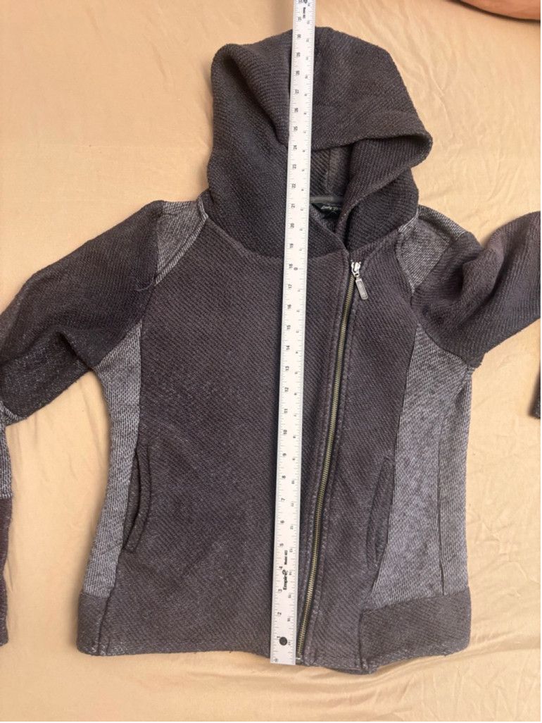 Lucky Brand Women's Lucky Brand Gray Knit Jacket Size L Size L / US 10 / IT 46 - 4 Thumbnail
