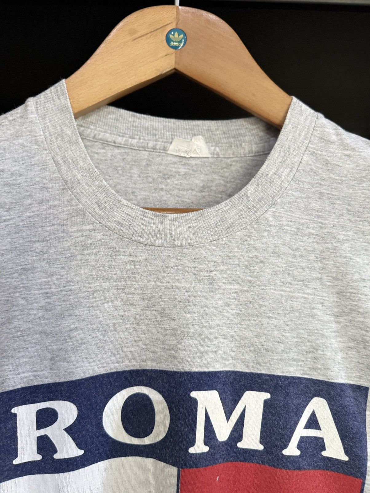 Vintage Vintage 90s Roma Italia Tommy Hifiger Logo Single Stitches T Size US XXL / EU 58 / 5 - 4 Thumbnail