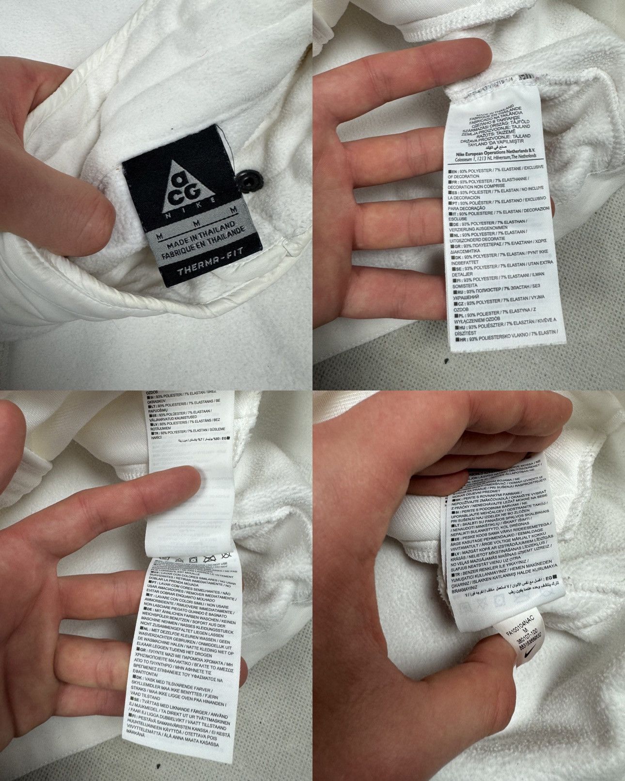 Nike × Nike ACG Nike ACG Women’s White Therma Fit Full Zip Fleece Jacket M Size M / US 6-8 / IT 42-44 - 2 Thumbnail