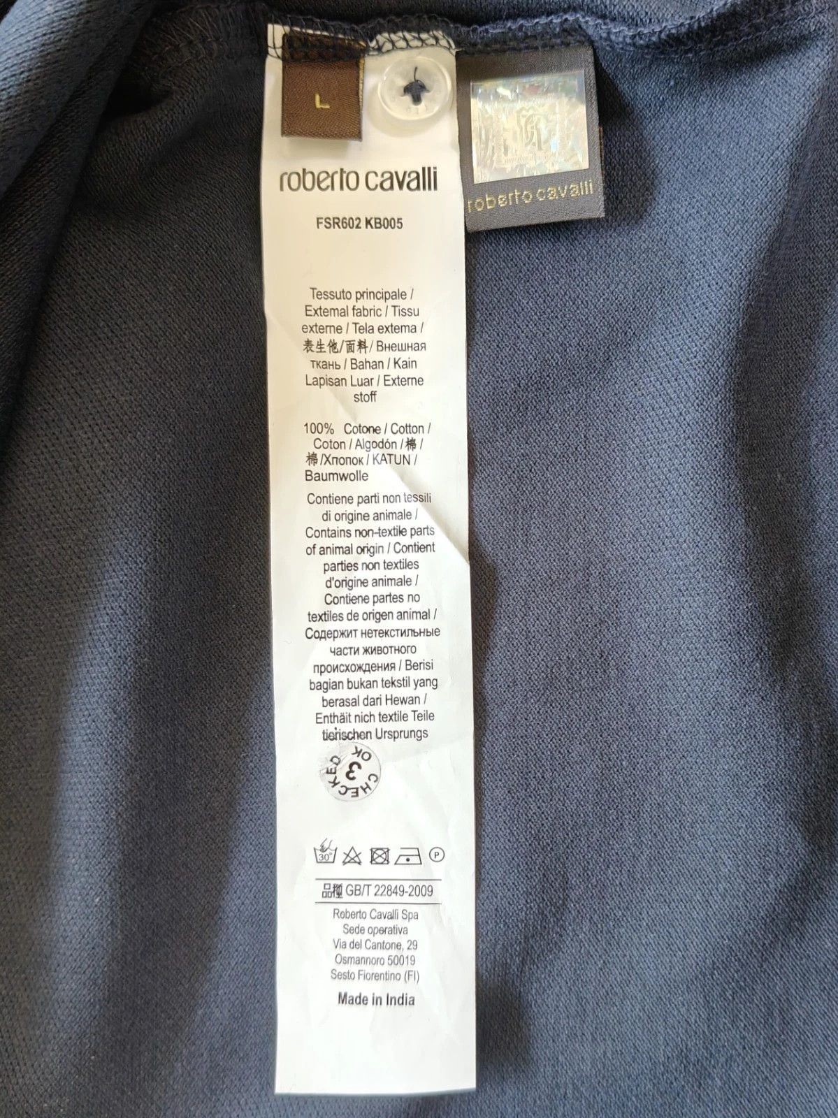 Roberto Cavalli Robert Cavalli RC Monogram-Embroidered Polo Shirt T / 6005 Size US L / EU 52-54 / 3 - 7 Thumbnail