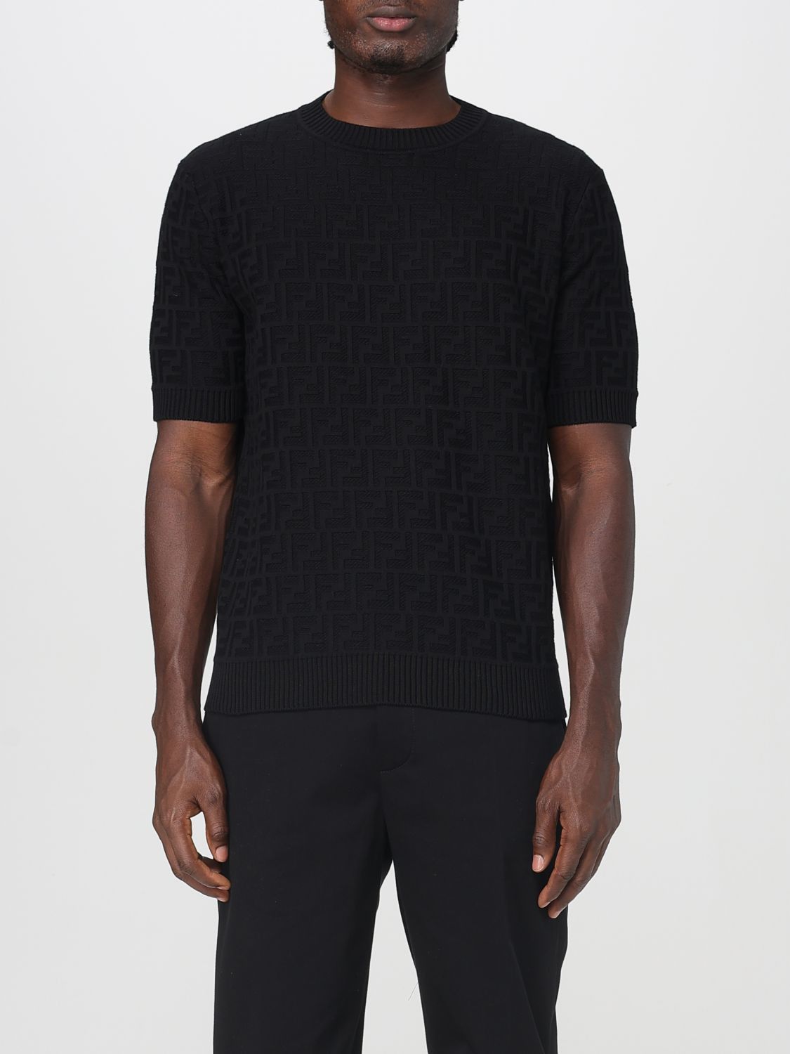 Fendi Fendi Sweater Men Black Size US XL / EU 56 / 4 - 1 Thumbnail