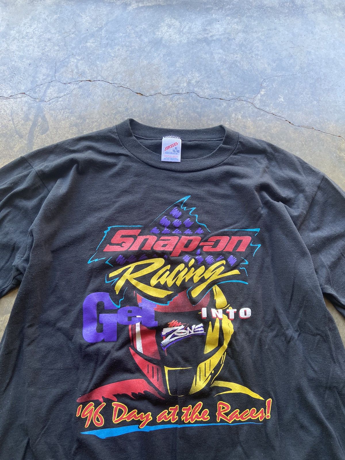 Vintage Crazy Vintage 90’s Snap on Racing USA Black T-Shirt Size US L / EU 52-54 / 3 - 2 Thumbnail