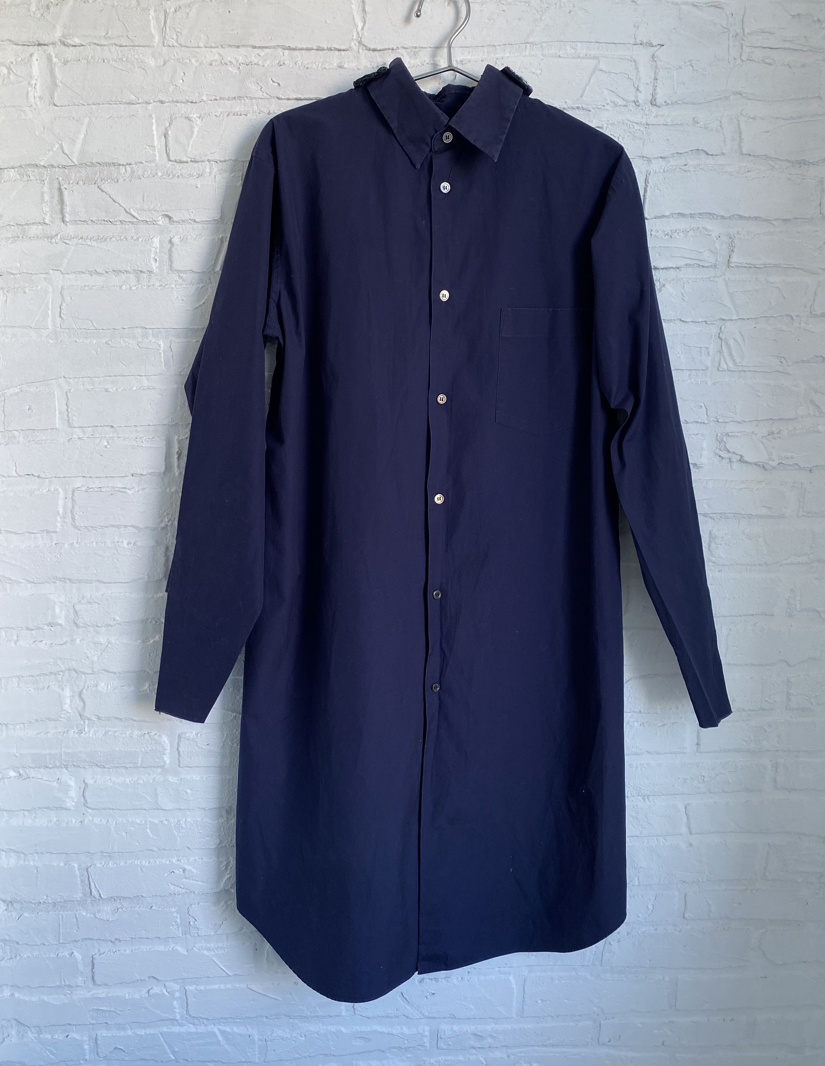 Comme des Garcons × Japanese Brand Comme des Garcons reconstructed long button shirt Size US S / EU 44-46 / 1 - 1 Thumbnail