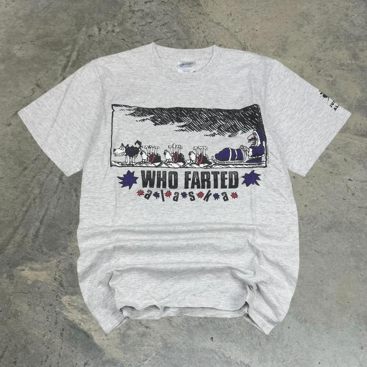 Japanese Brand × Vintage Vintage 90s “Who Farted” Alaska T-Shirt Size US S / EU 44-46 / 1 - 1 Thumbnail