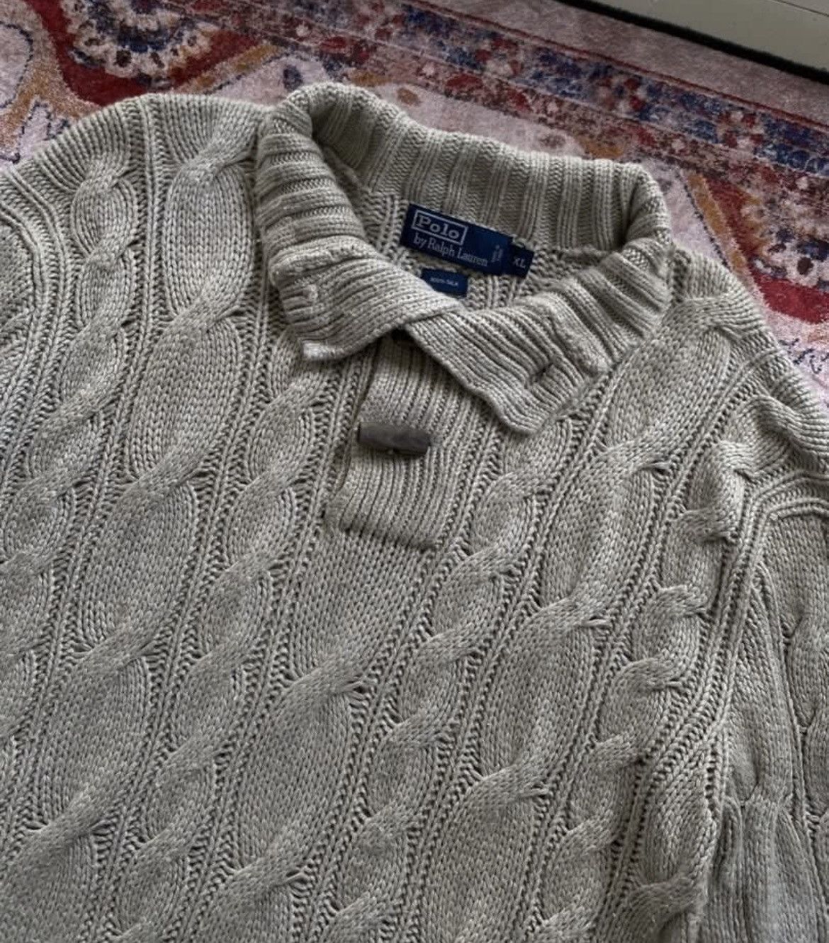 Polo Ralph Lauren × Ralph Lauren Polo Ralph Cable Knitwear Size US XL / EU 56 / 4 - 2 Thumbnail