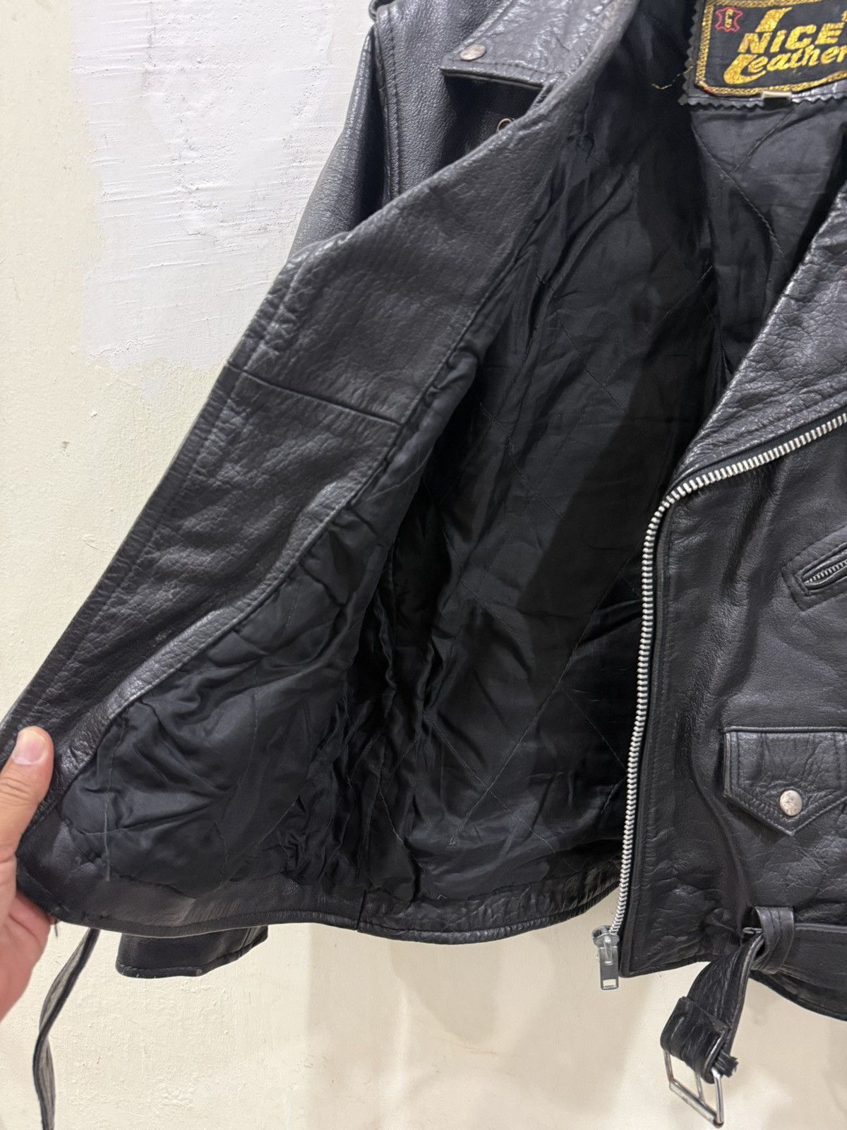 Other VTG Nice Leather Like Schott Perfecto Jacket Size US XS / EU 42 / 0 - 8 Thumbnail