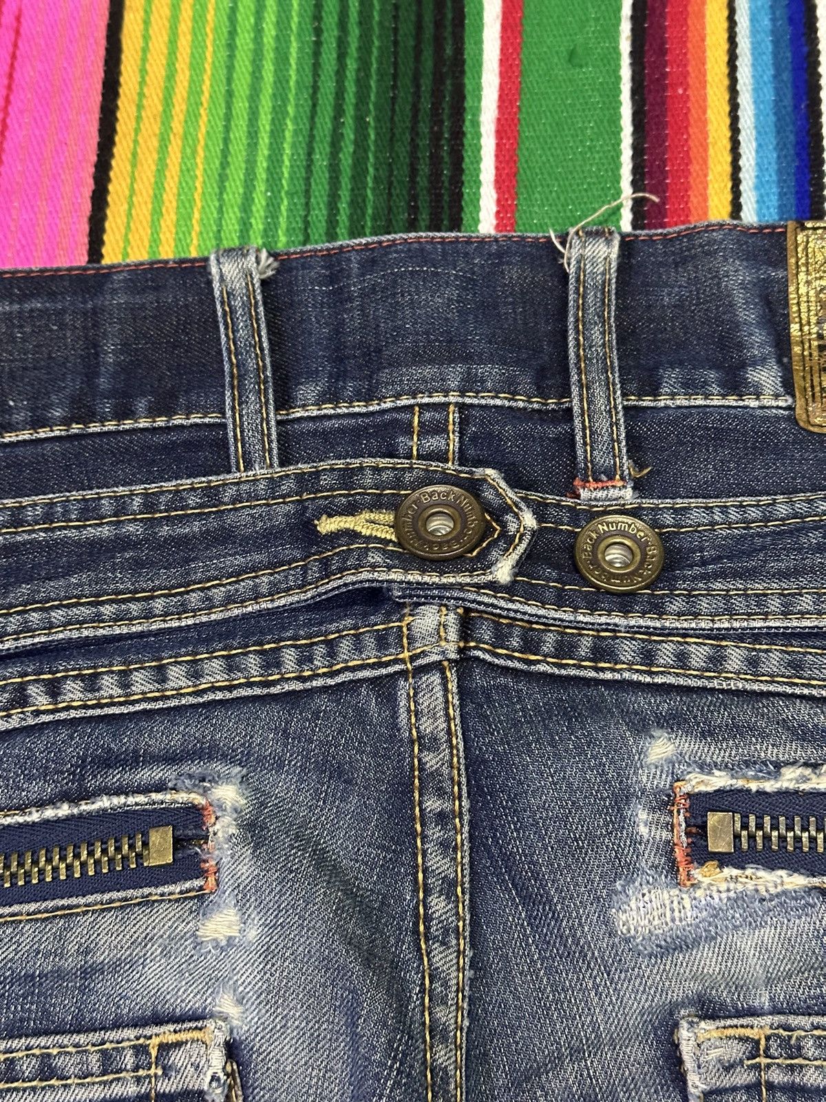 Kapital 💥Japanese Brand💥 Back Number Denime Buckle Back 💥 Size US 30 / EU 46 - 8 Thumbnail