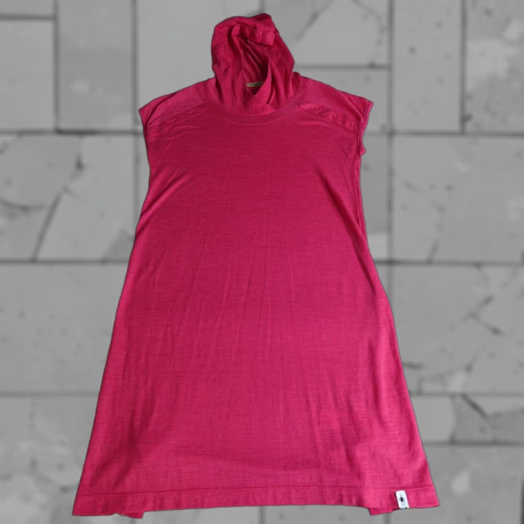 Smartwool SmartWool Womens Dress Hoodie Sweater Dress M Pink Casual Knee Length Ladies Thin Knit Solid Pattern - Mens? Size M / US 6-8 / IT 42-44 - 1 Thumbnail