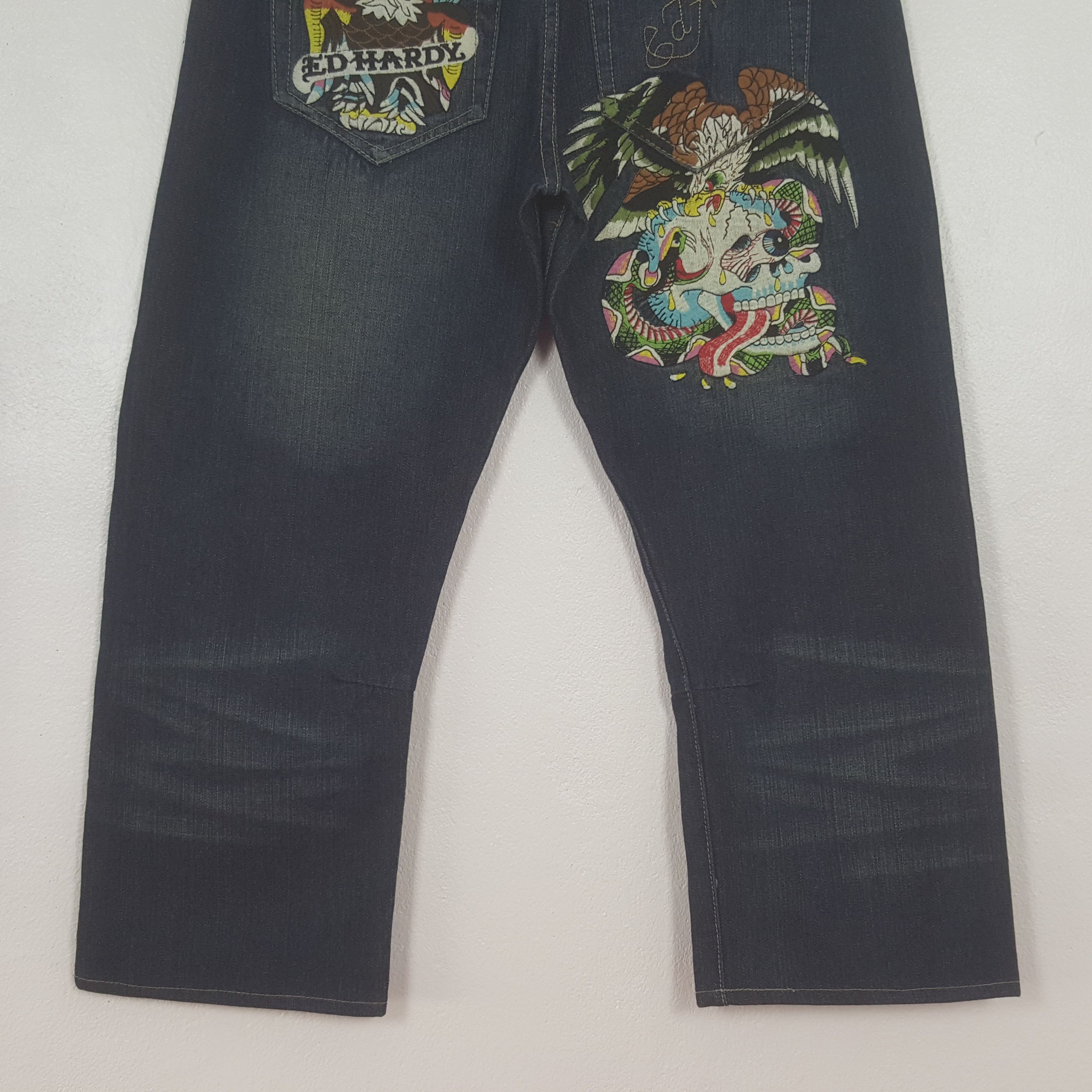 Ed Hardy Vintage Ed Hardy Denim Jeans Size US 35 - 3 Thumbnail