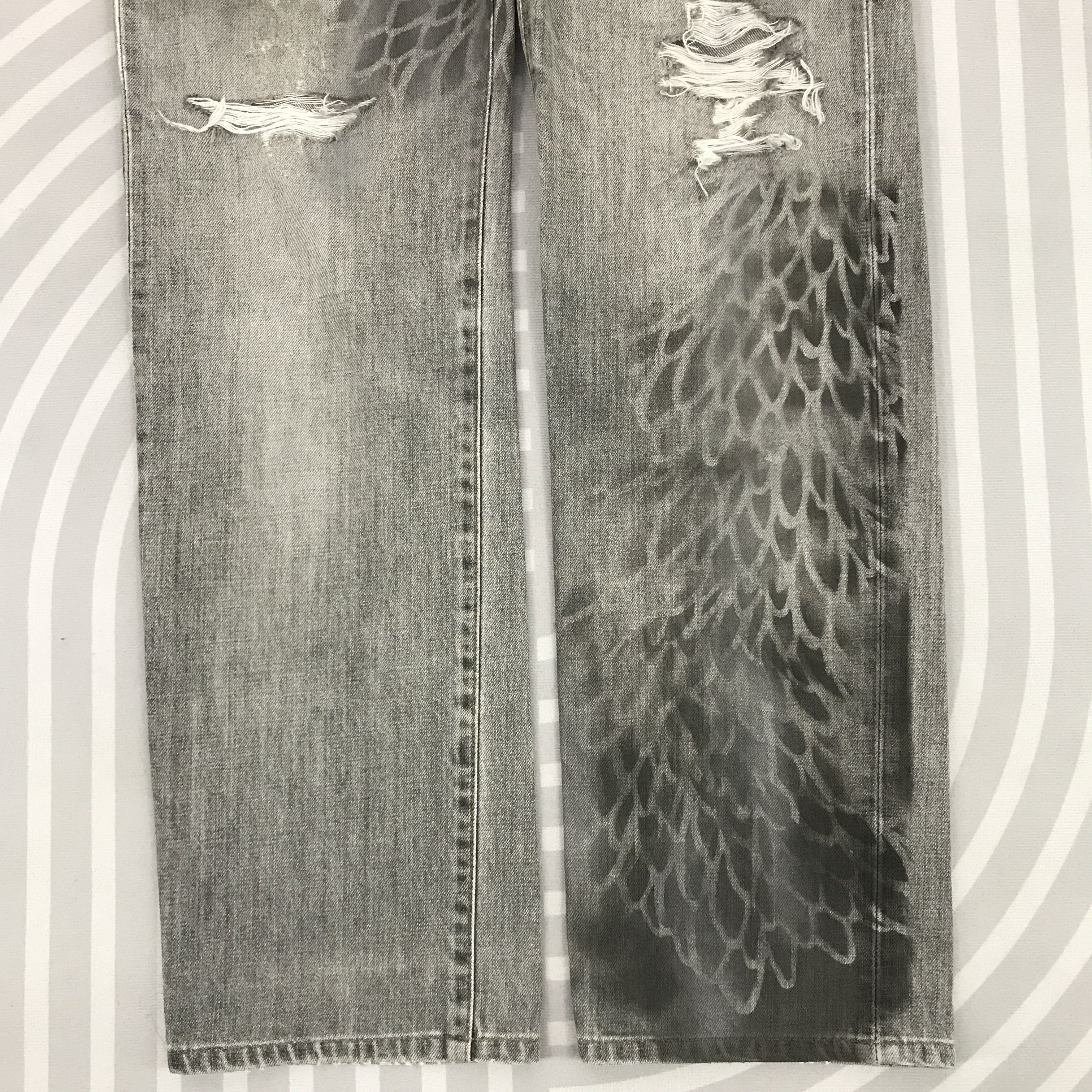 Edwin × Japanese Brand × Vintage Vintage Edwin 503 Regular Distressed Jeans Size US 32 / EU 48 - 3 Thumbnail