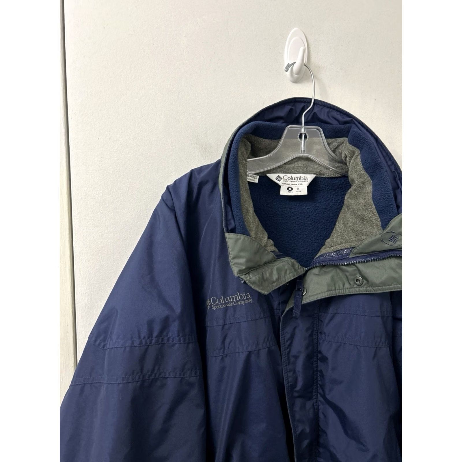 Vintage VINTAGE Columbia Bugaboo Interchange Jacket Mens XL Navy 3 In 1 Windbreaker Size US XL / EU 56 / 4 - 4 Thumbnail