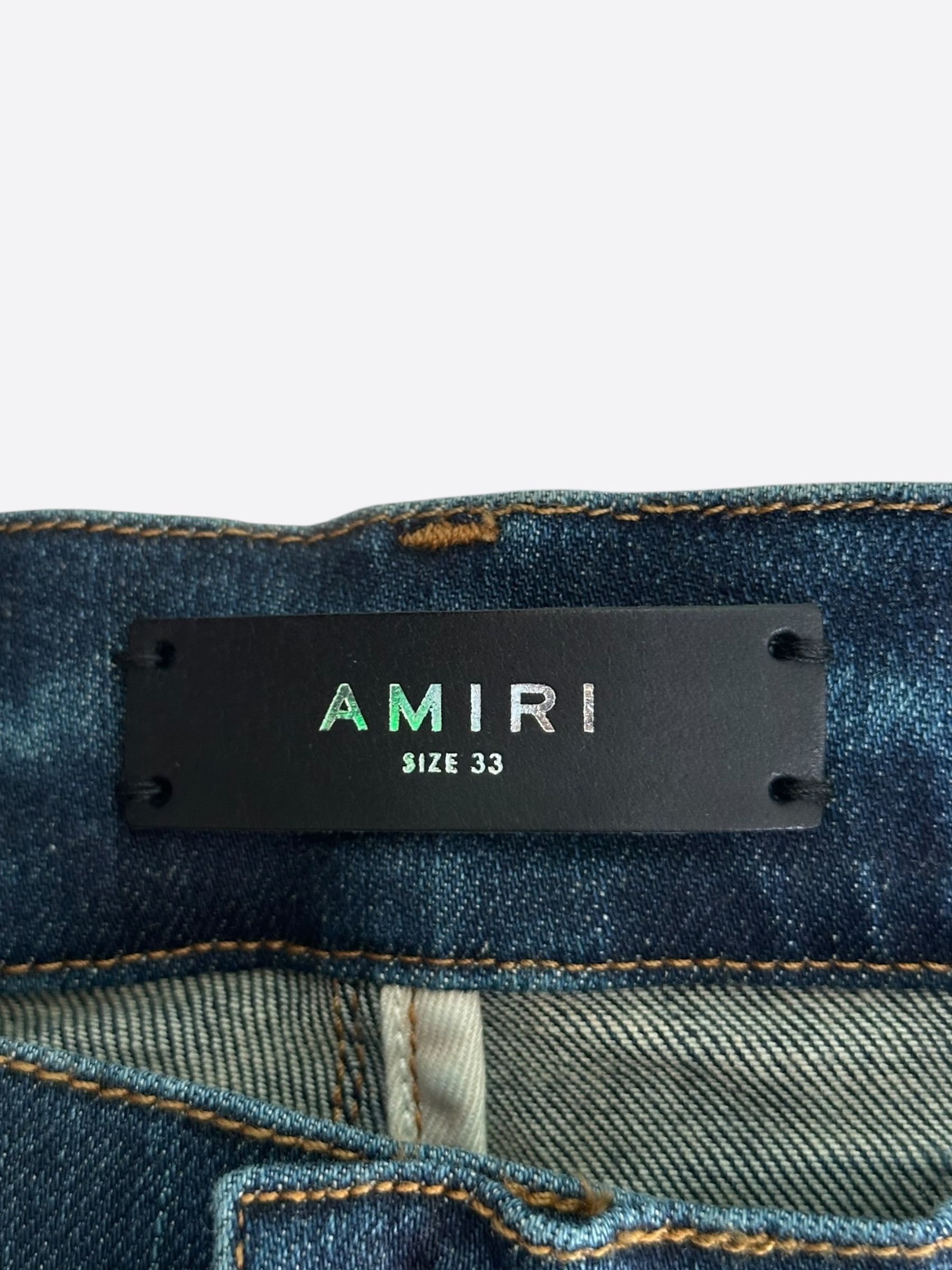 Amiri Amiri Deep Classic Slash Distressed Jeans Size US 32 / EU 48 - 3 Thumbnail
