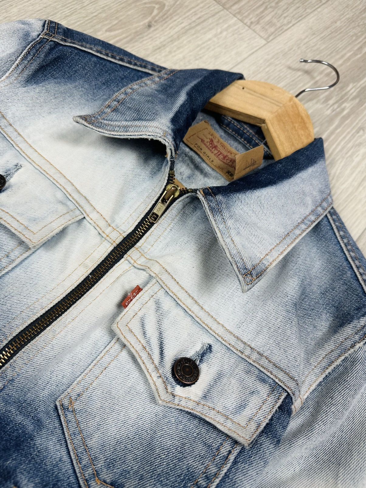 Levi's × Levi's Vintage Clothing × Vintage Vintage Levi’s Denim Zip Jacket Jeans Blazer Size XS Size XS / US 0-2 / IT 36-38 - 5 Thumbnail