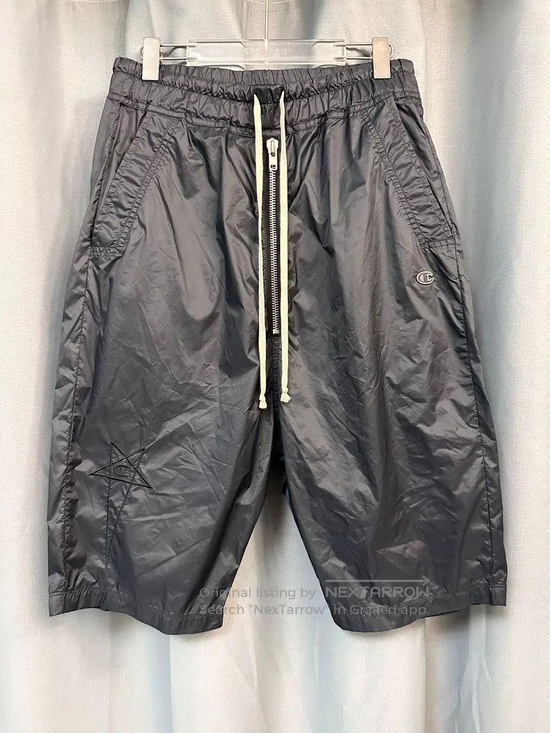 Rick Owens Champion Men’s Black Shorts.
