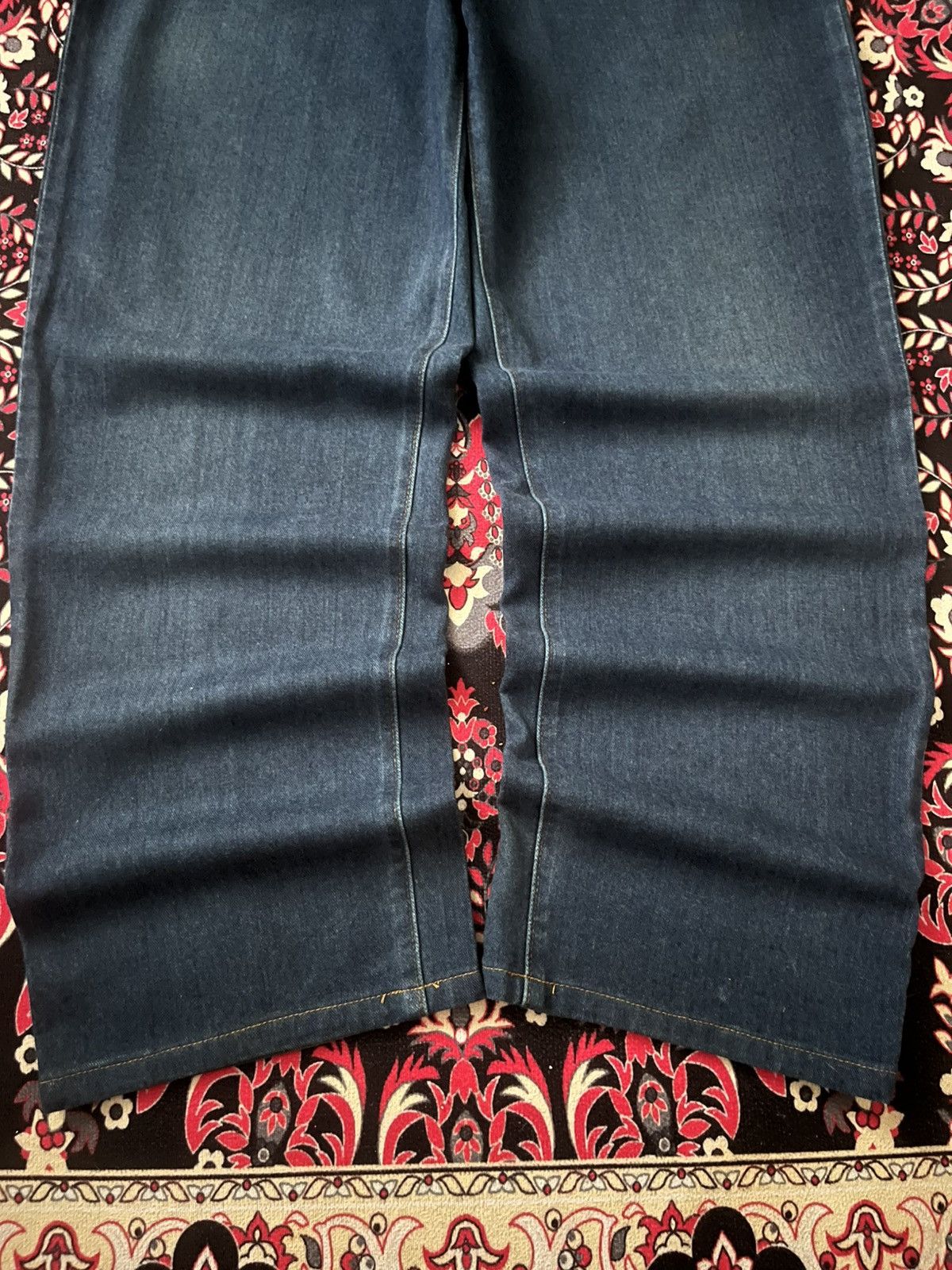 Japanese Brand × Kenzo ⚡️Baggy⚡️Vintage Japanese Brand Kenzo Blue Washed Casual Pants Size US 32 / EU 48 - 11 Thumbnail