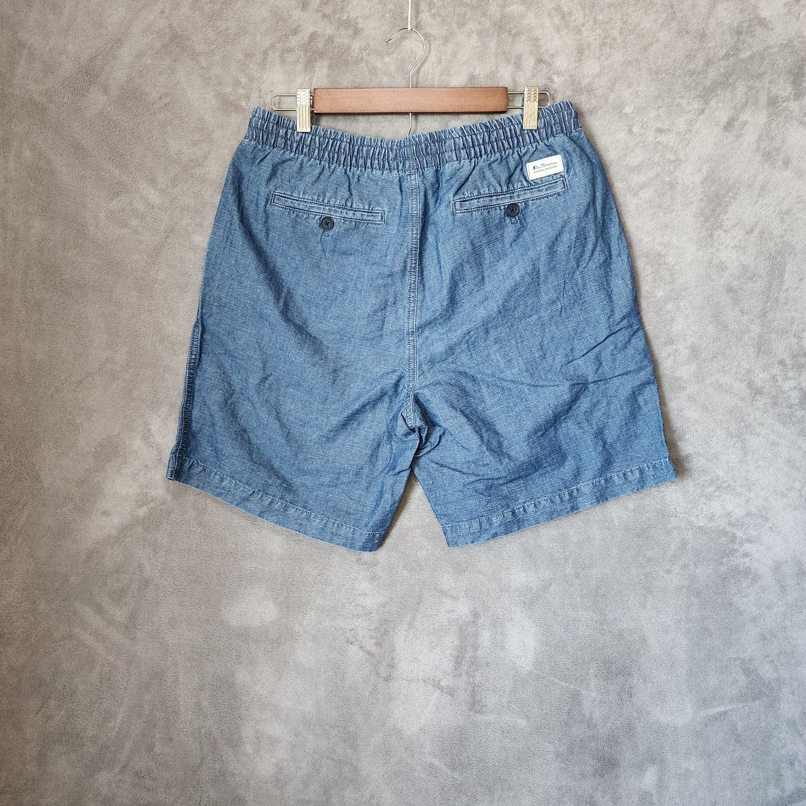 Ben Sherman Men's Ben Sherman Beach Shorts Blue Medium Size US 32 / EU 48 - 2 Thumbnail