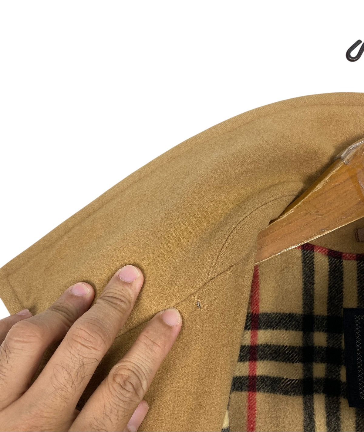 Burberry Rare‼️Vintage Burberrys’ Novacheck Wool Coat Size L / US 10 / IT 46 - 12 Thumbnail