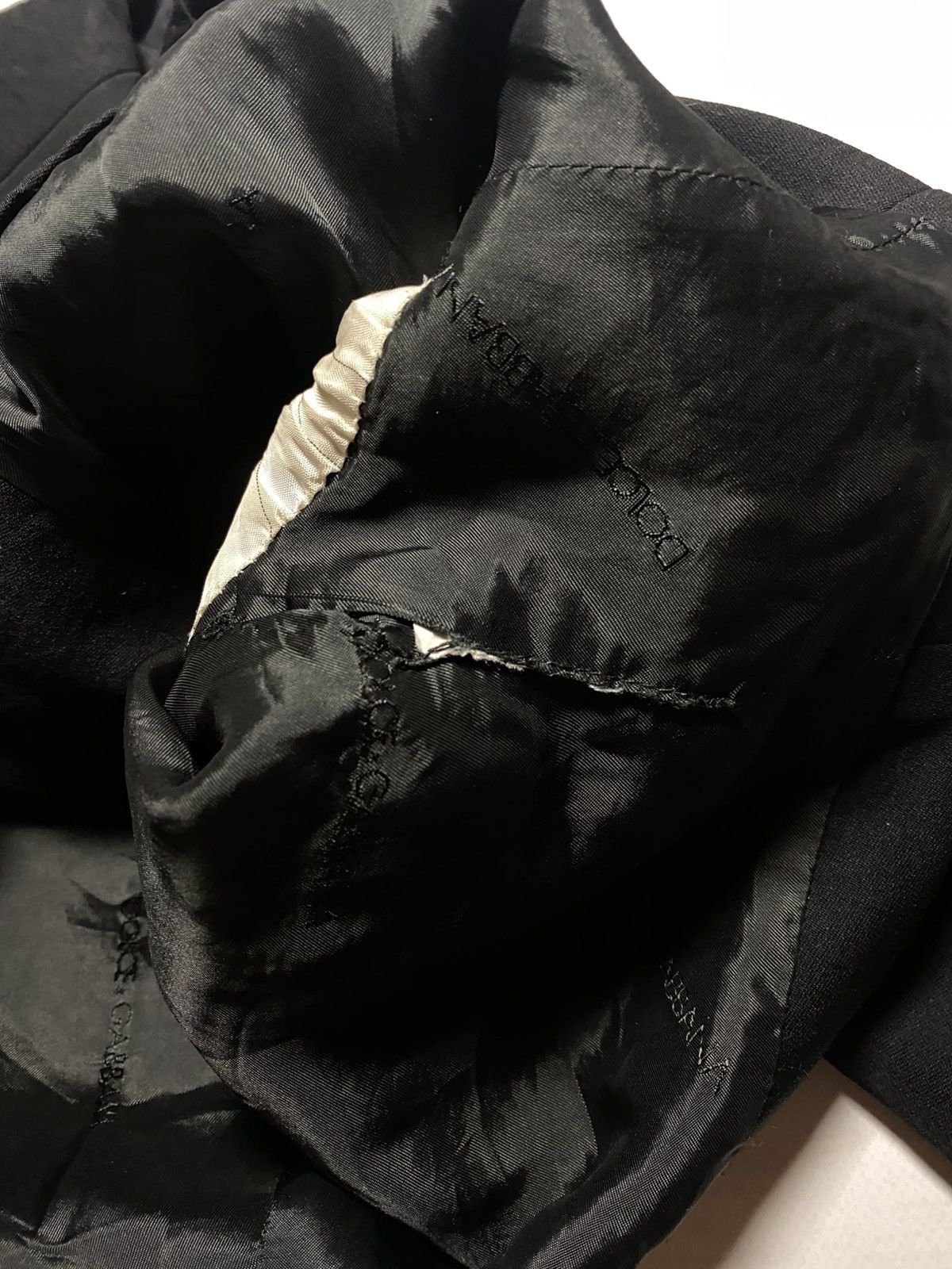 Dolce & Gabbana Dolce & Gabbana Double- breasted cropped black blazer Size L / US 10 / IT 46 - 4 Thumbnail