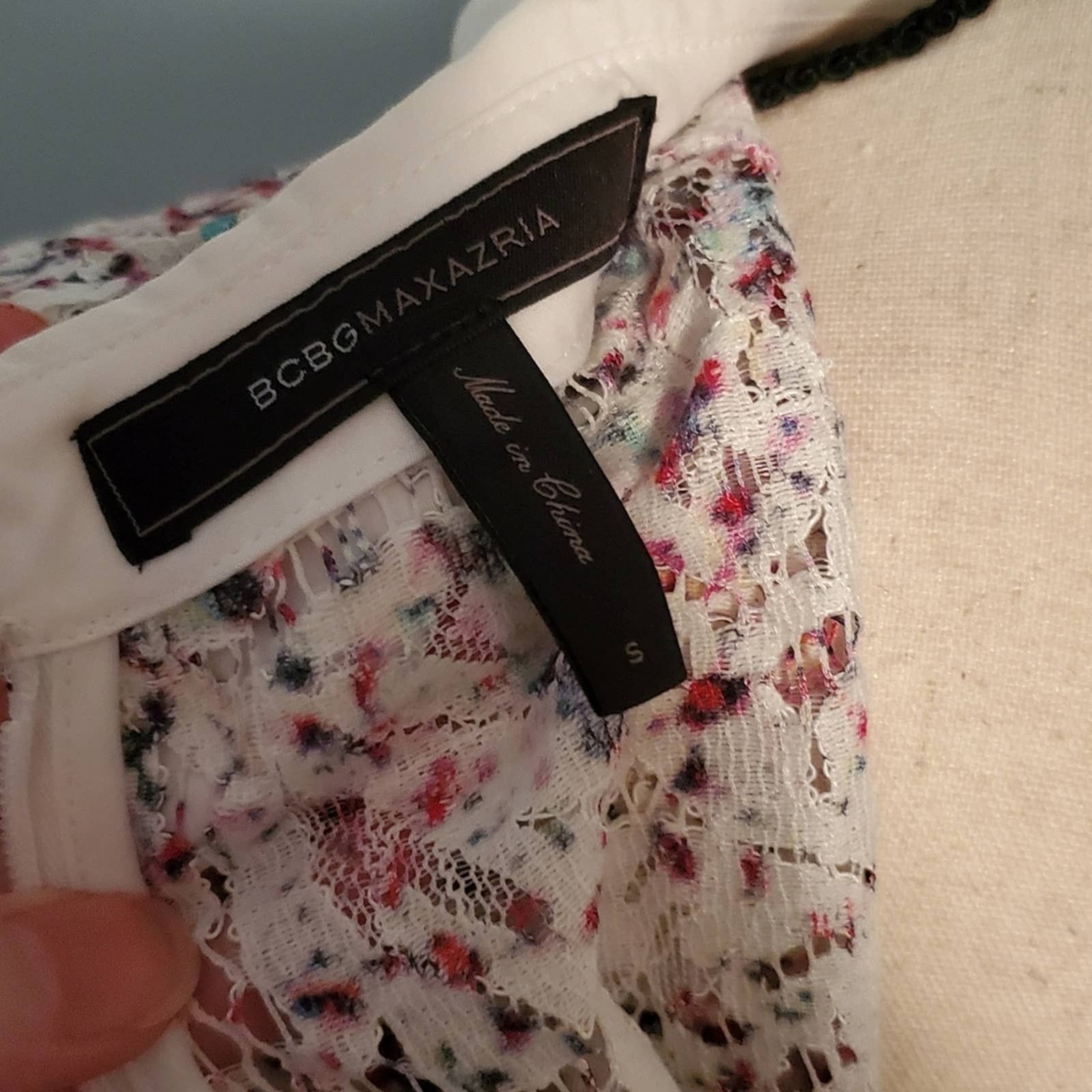 BCBGMAXAZRIA Lace Happy Wednesday Addams Schoolgirl Dress
