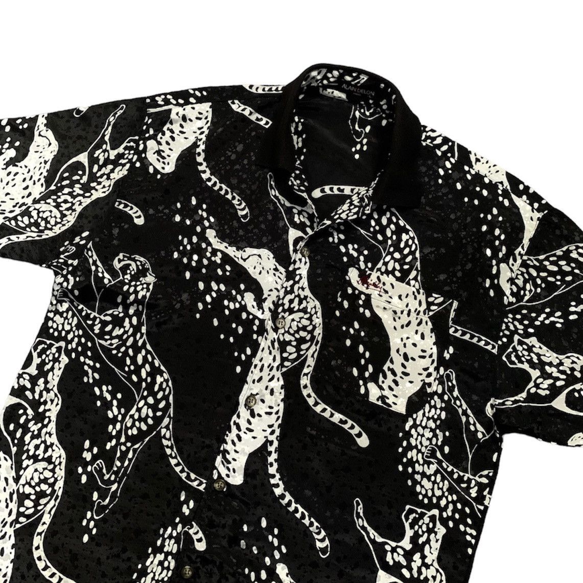 Japanese Brand × Vintage 🔥VINTAGE ALAIN DELON LEOPARD PRINTED SHIRT Size US L / EU 52-54 / 3 - 3 Thumbnail