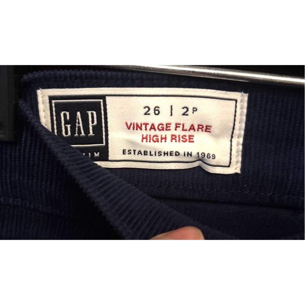 Gap Gap Vintage Flare High Rise Corduroy Pants Size 26" / US 2 / IT 38 - 2 Thumbnail