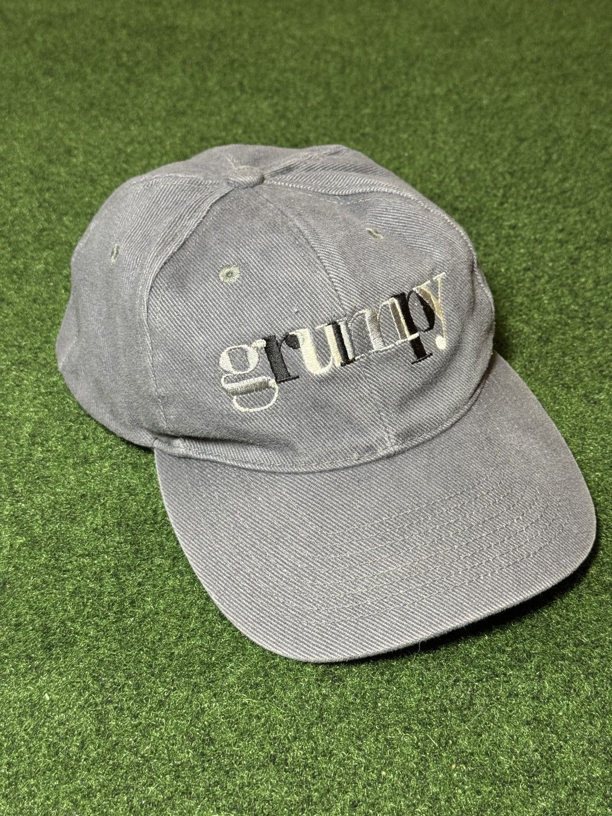 Disney × Vintage Vtg 90s Grumpy Dwarf Disney Gray Snapback Baseball Cap Hat Size ONE SIZE - 1 Thumbnail