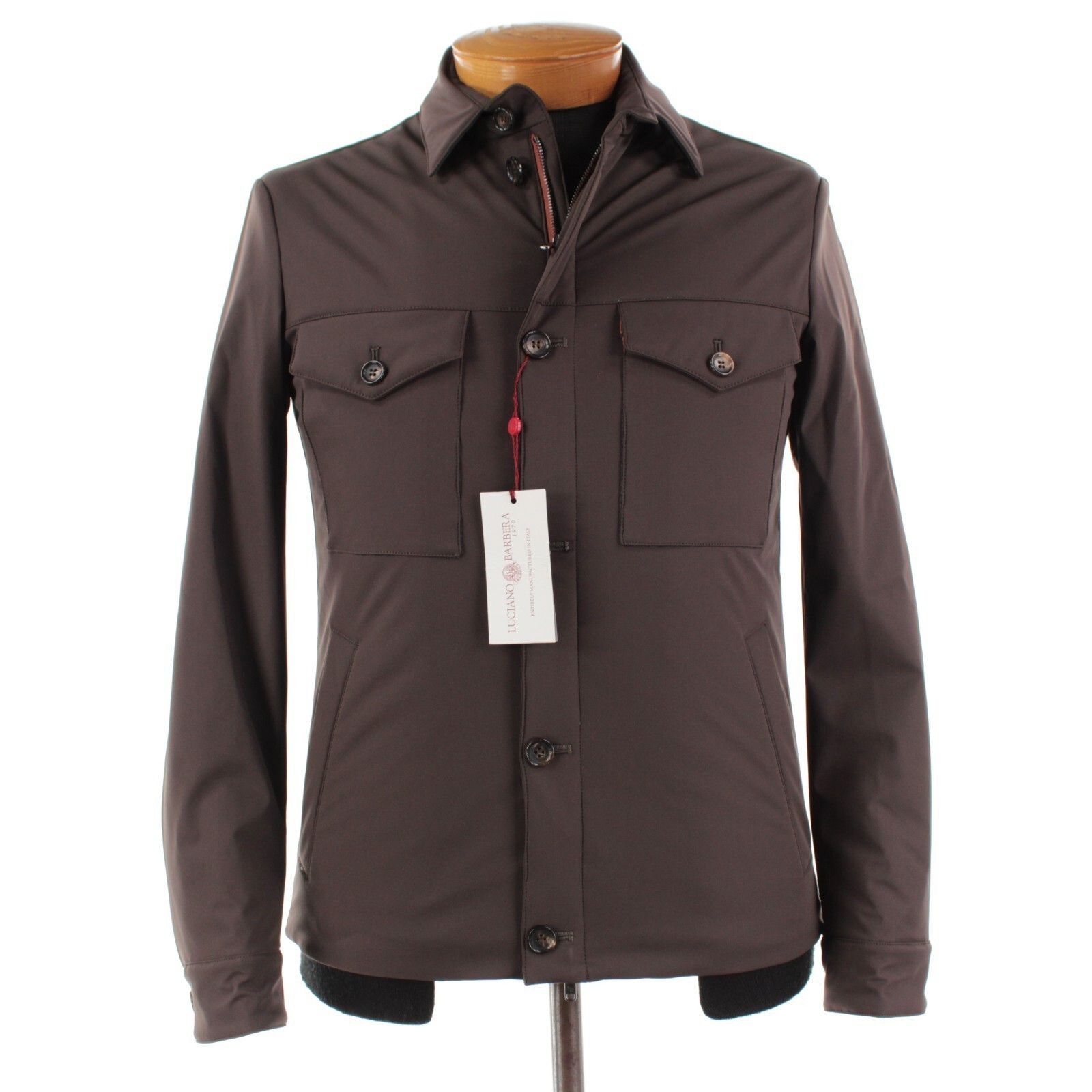 Luciano Barbera Luciano Barbera Overshirt Size S US In Brown Polyamide Blend Size US S / EU 44-46 / 1 - 1 Thumbnail