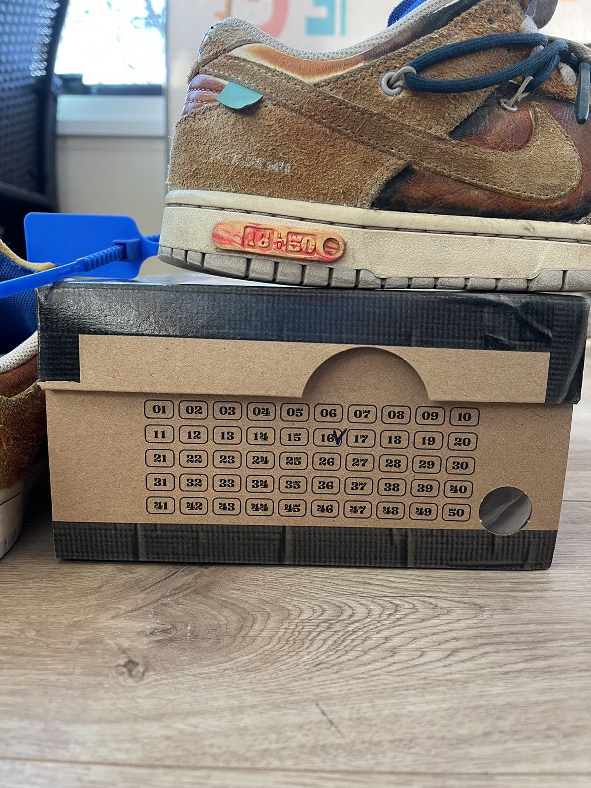Nike × Off-White Nike Off White Dunk Lot 16 CUSTOM Size US 9 / EU 42 - 6 Thumbnail